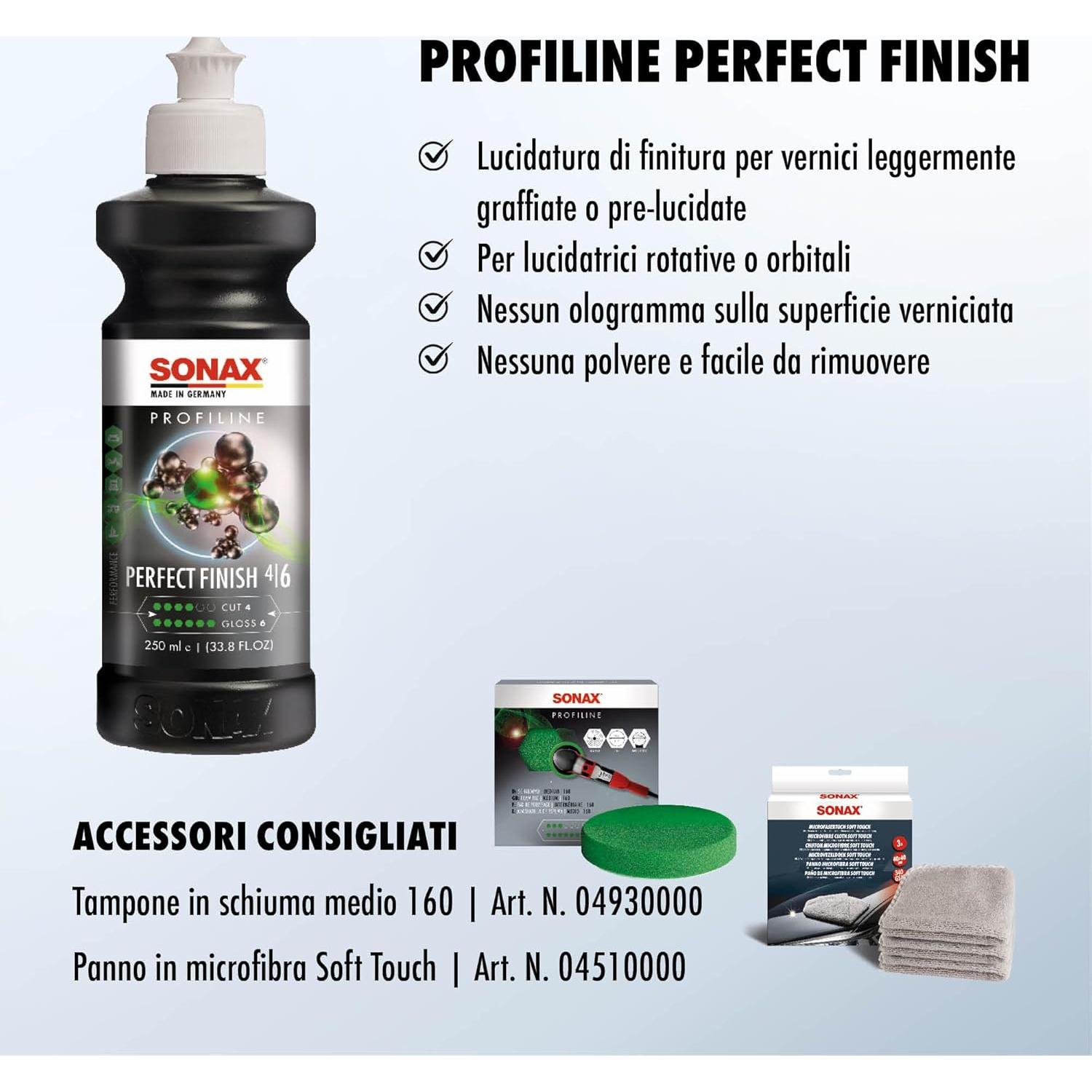 Pulidor Sonax Acabado Perfecto 250 mL - Elimina Rayones