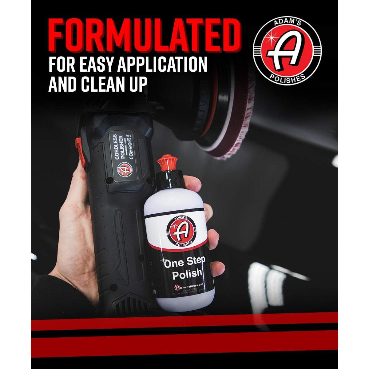 Pulidor de un paso Adam 340g - Seguro para pintura y laca