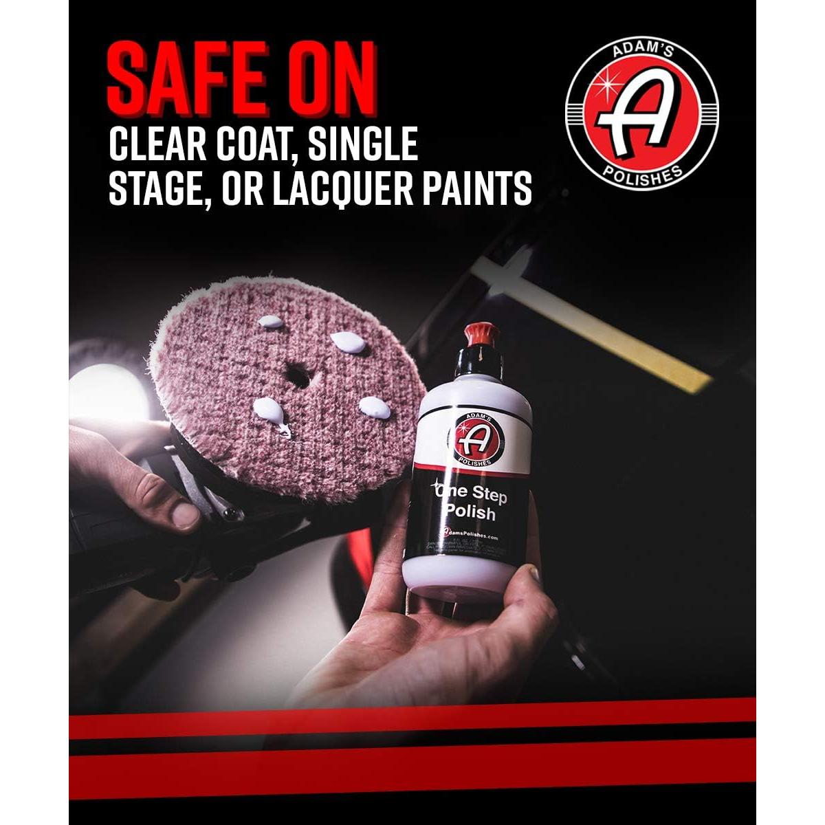 Pulidor de un paso Adam 340g - Seguro para pintura y laca