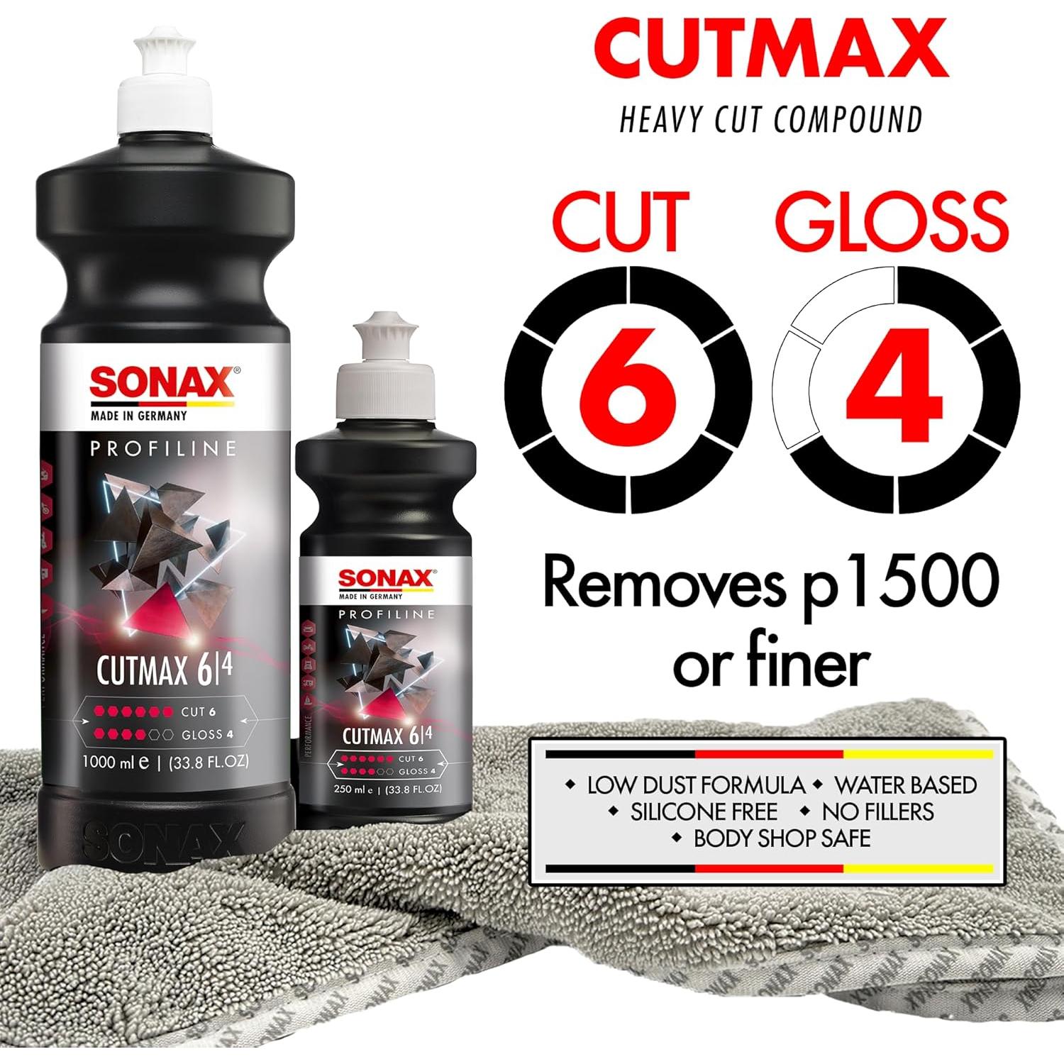 SONAX CutMax 250ml | Pulidor de Pintura Alta Abrasividad