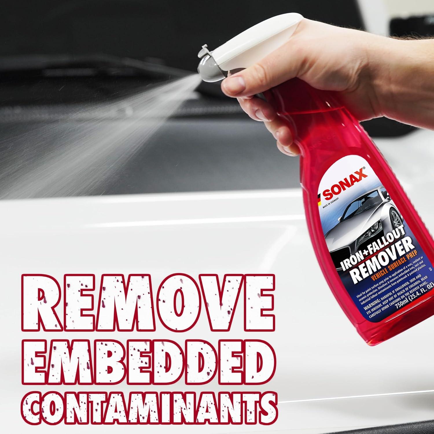 SONAX Eliminador de Hierro 750ml - Descontaminante para Pintura y Ruedas