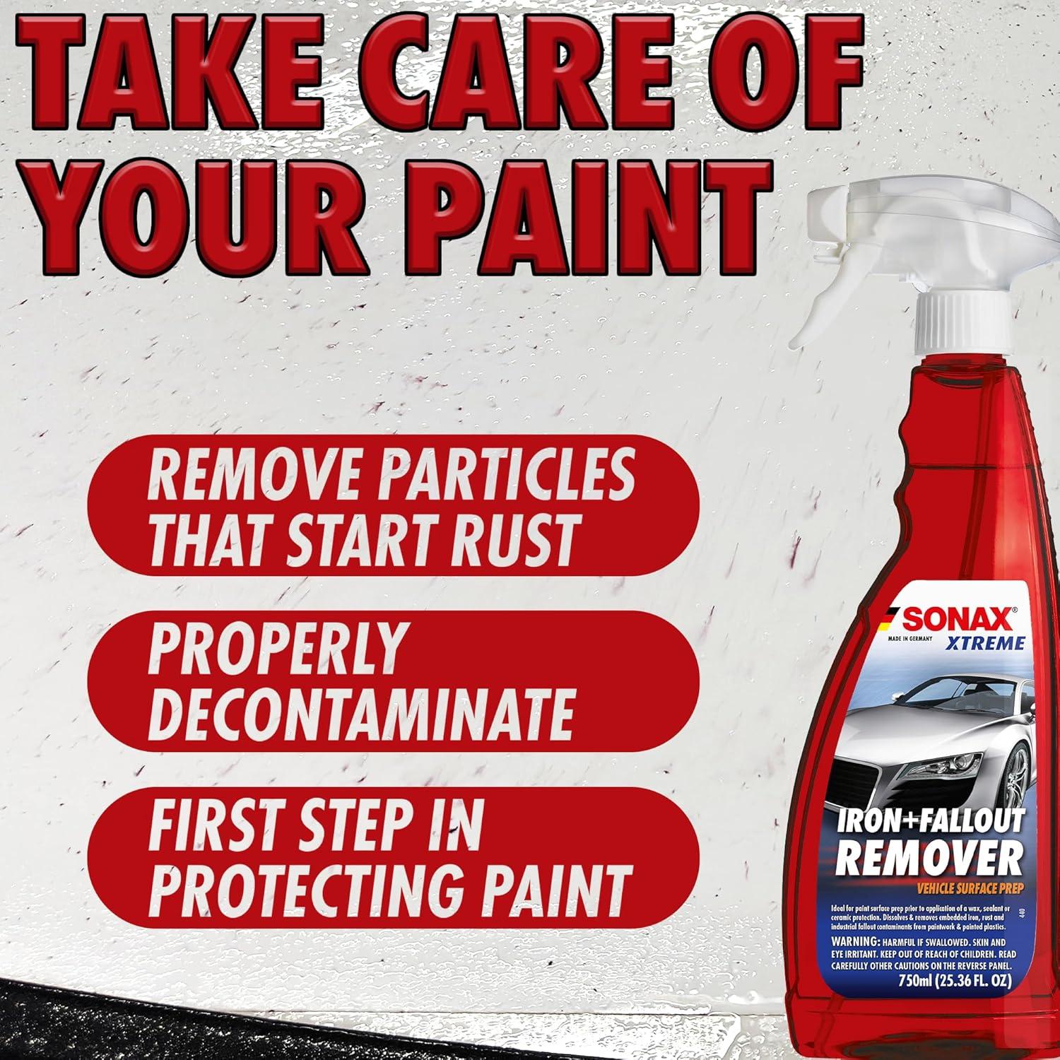 SONAX Eliminador de Hierro 750ml - Descontaminante para Pintura y Ruedas