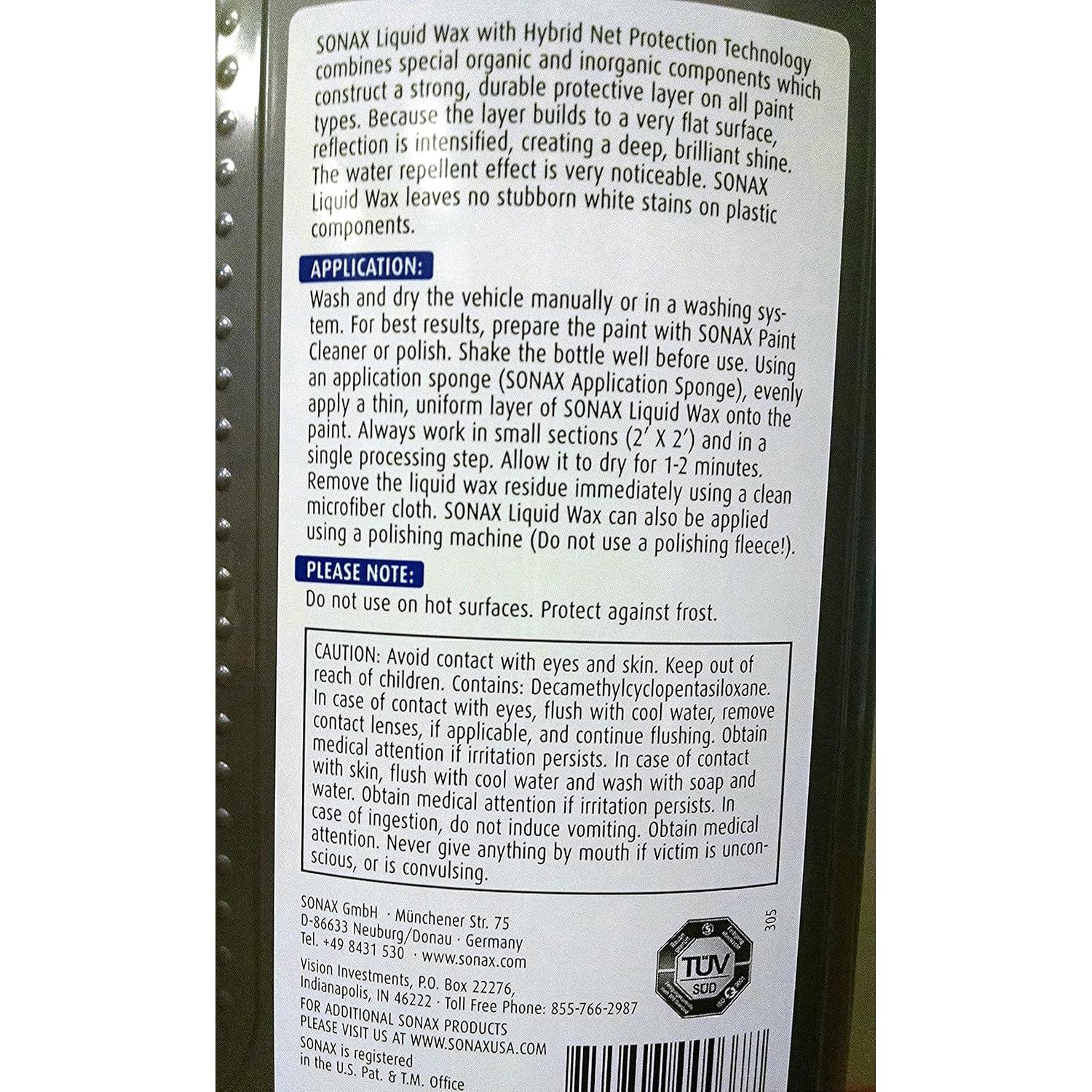 Cera Líquida SONAX 500 ml con Protección Híbrida