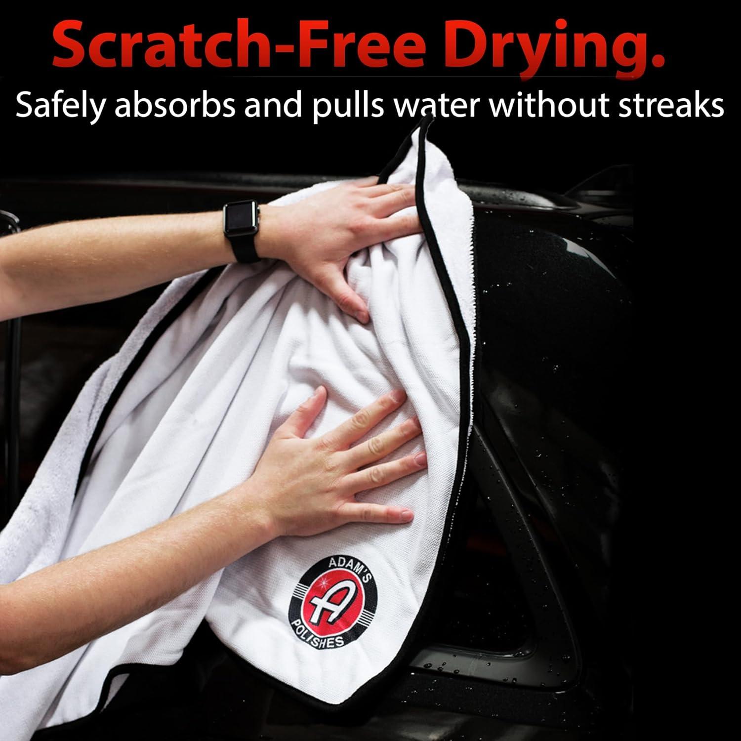 Toalla de Secado Ultra Suave Adam's Polishes - Paquete de 2 Microfibra