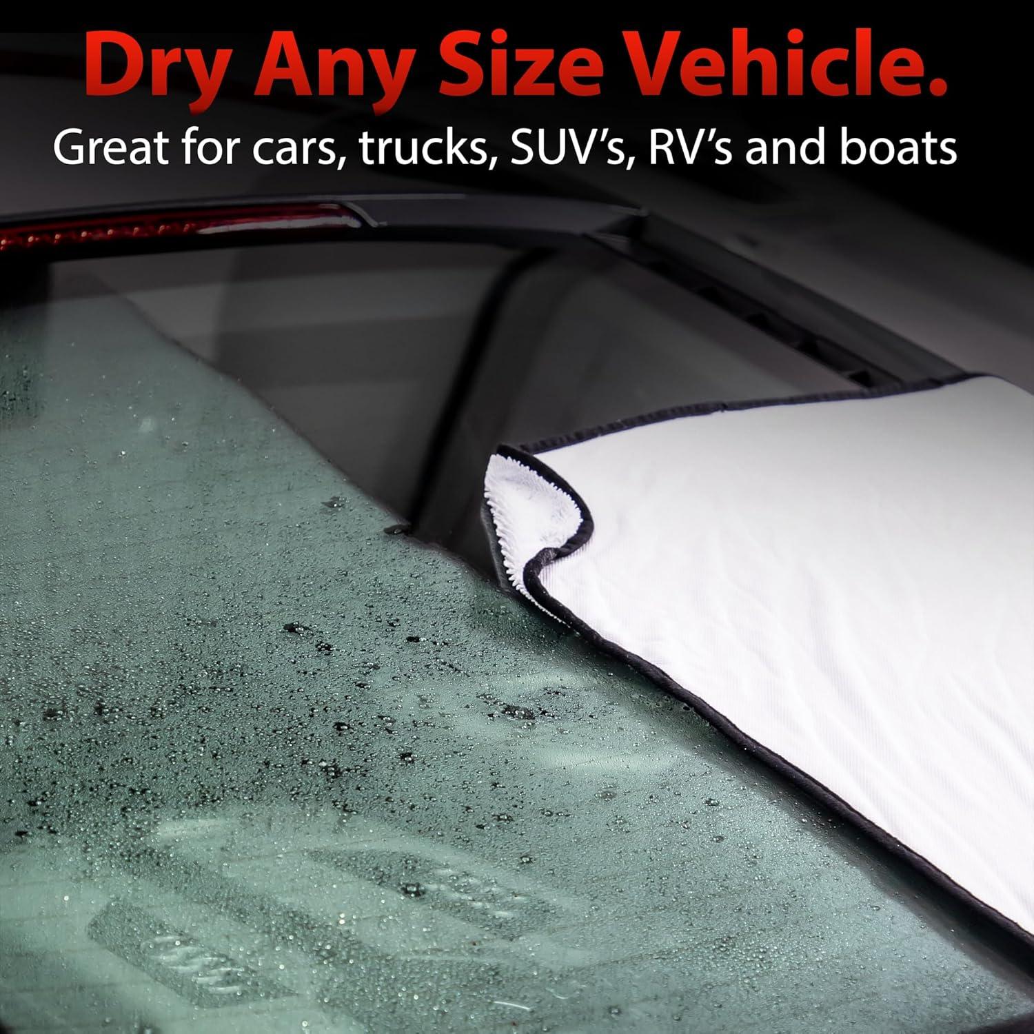 Toalla de Secado Ultra Suave Adam's Polishes - Paquete de 2 Microfibra