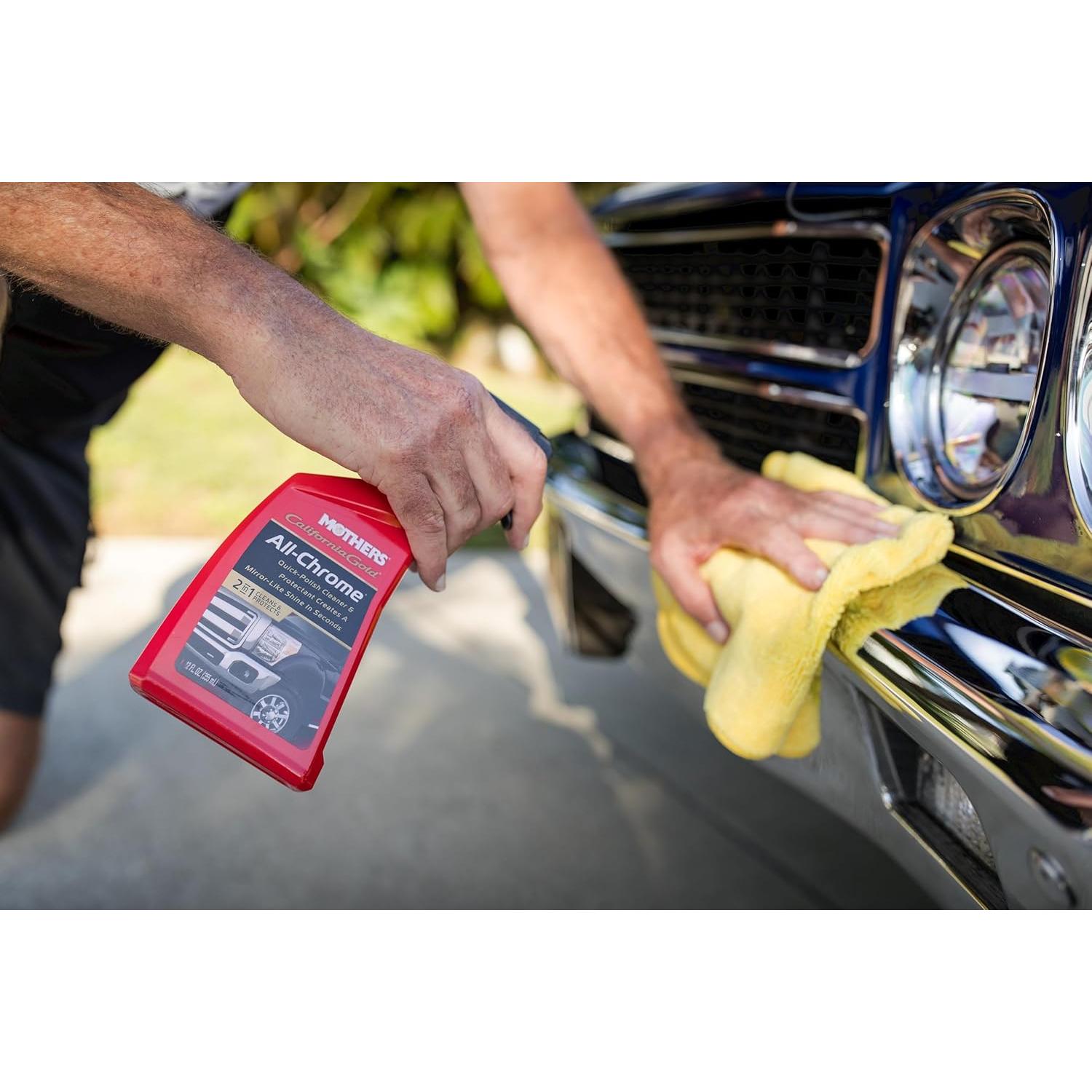 Limpiador y Pulidor de Cromo Mothers 12 oz - Brillo Protector