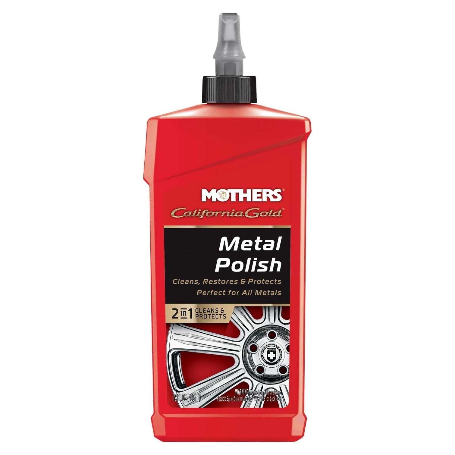 Pulidor de Metal Mothers 05112, 340 g - Limpia y Protege Metales