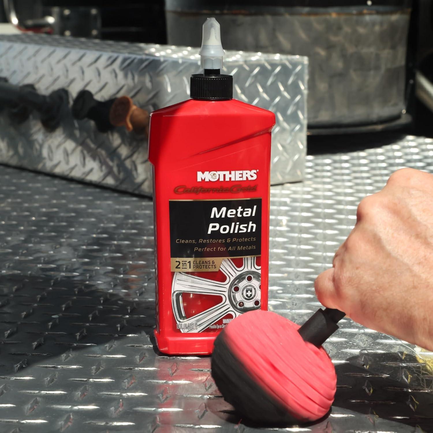 Pulidor de Metal Mothers 05112, 340 g - Limpia y Protege Metales