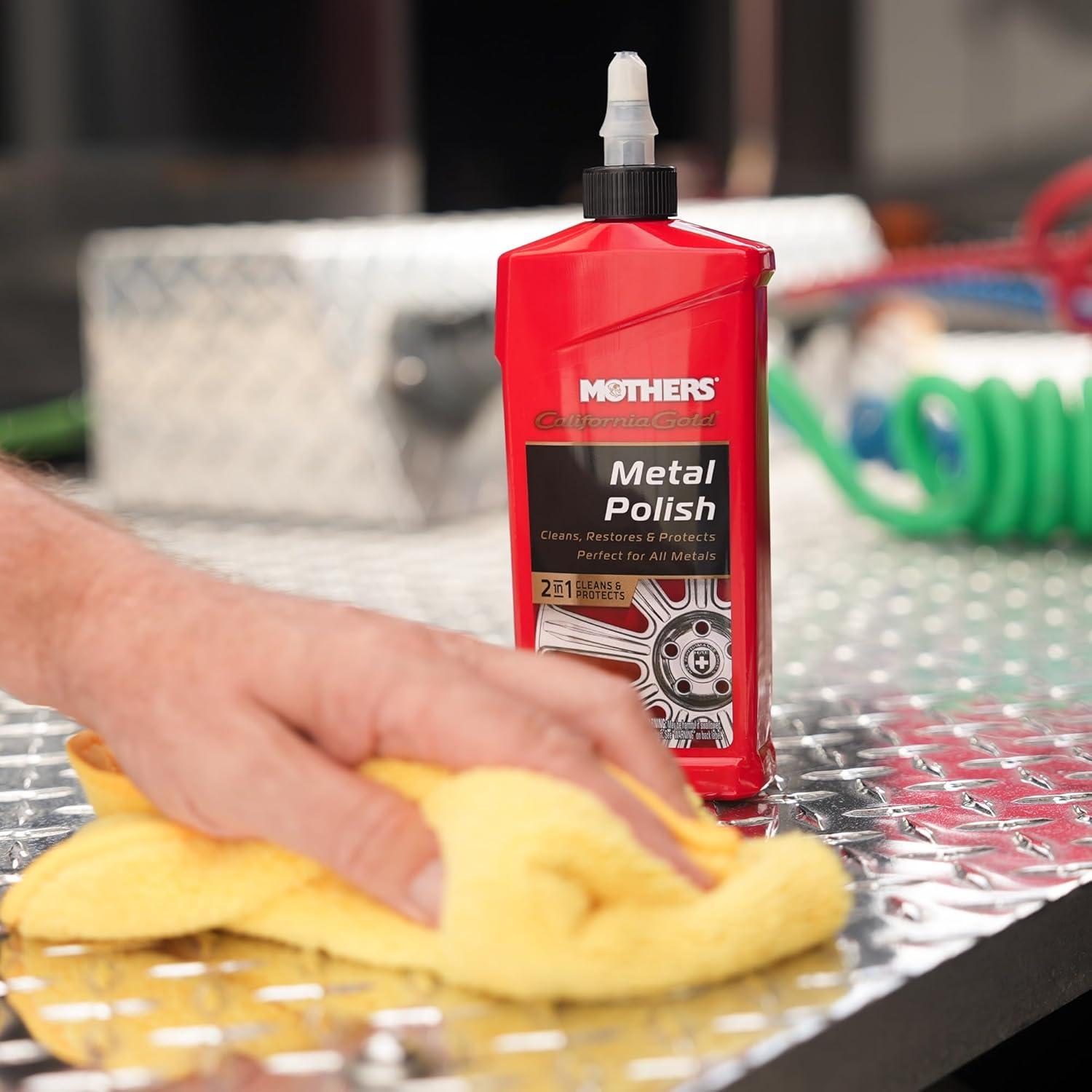 Pulidor de Metal Mothers 05112, 340 g - Limpia y Protege Metales