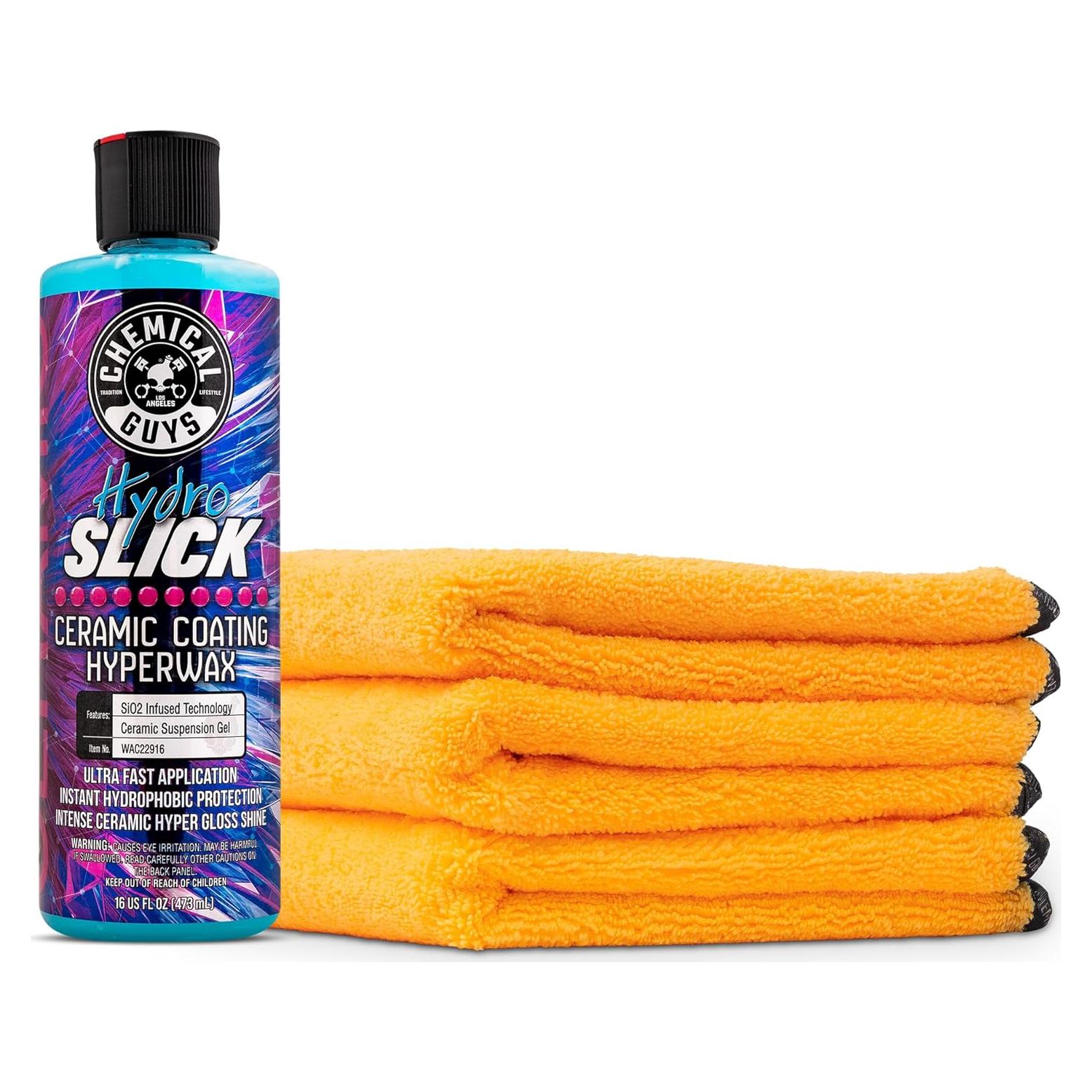Recubrimiento Cerámico HyperWax Chemical Guys 3x Toallas Microfibra