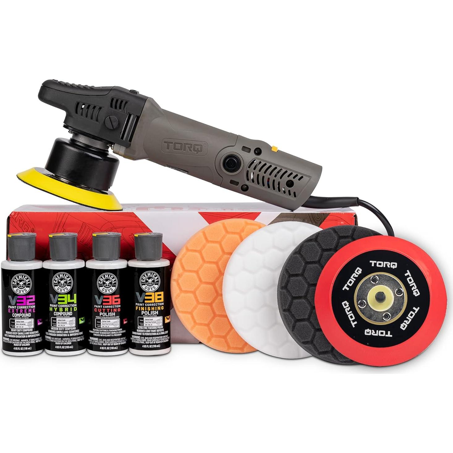 Pulidora Orbital Aleatoria Chemical Guys BUF_503X + Kit Cerámico