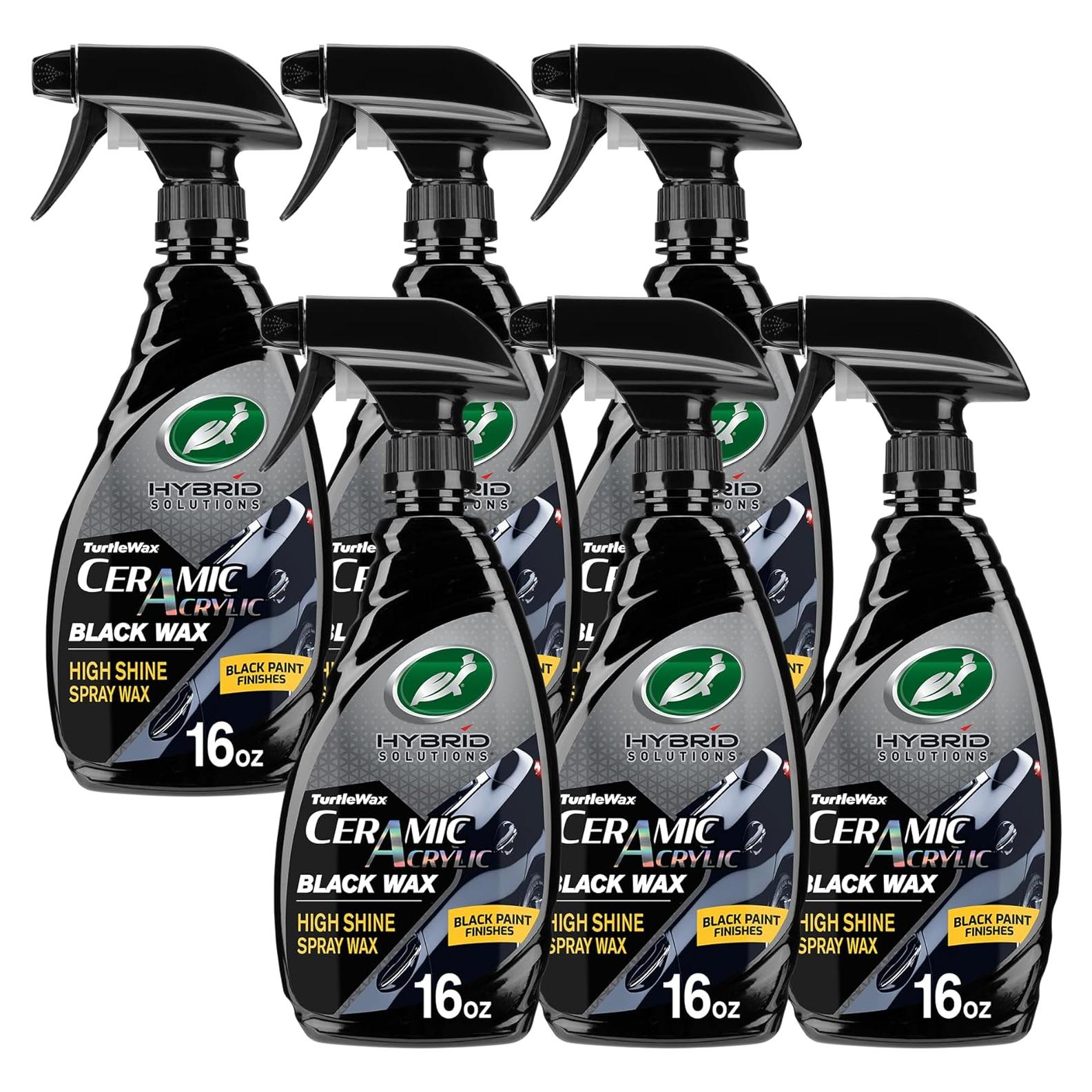 Cera Acrílica Cerámica Spray Turtle Wax 53447 para Autos Negros 6 Pack