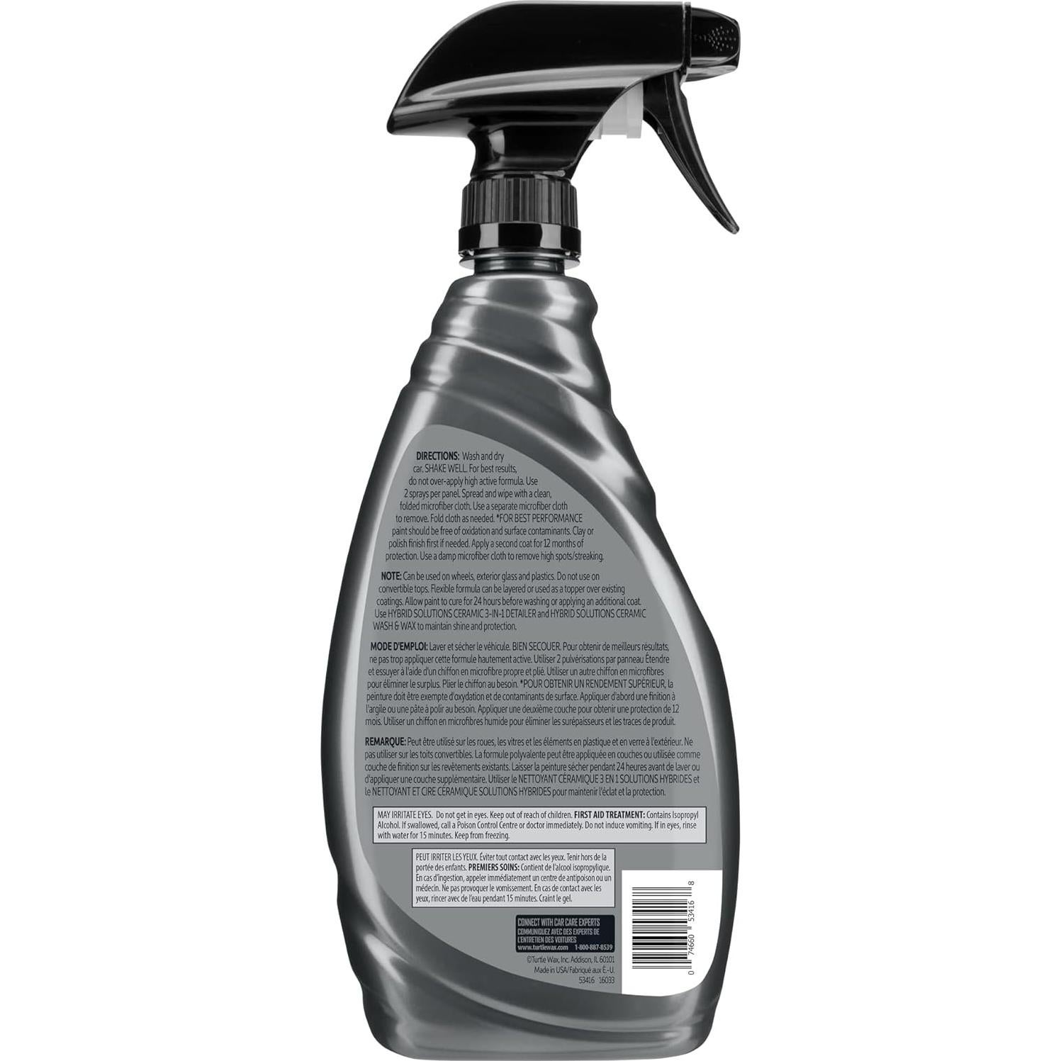 Recubrimiento Cerámico Turtle Wax 53416 473 ml Hidrofóbico