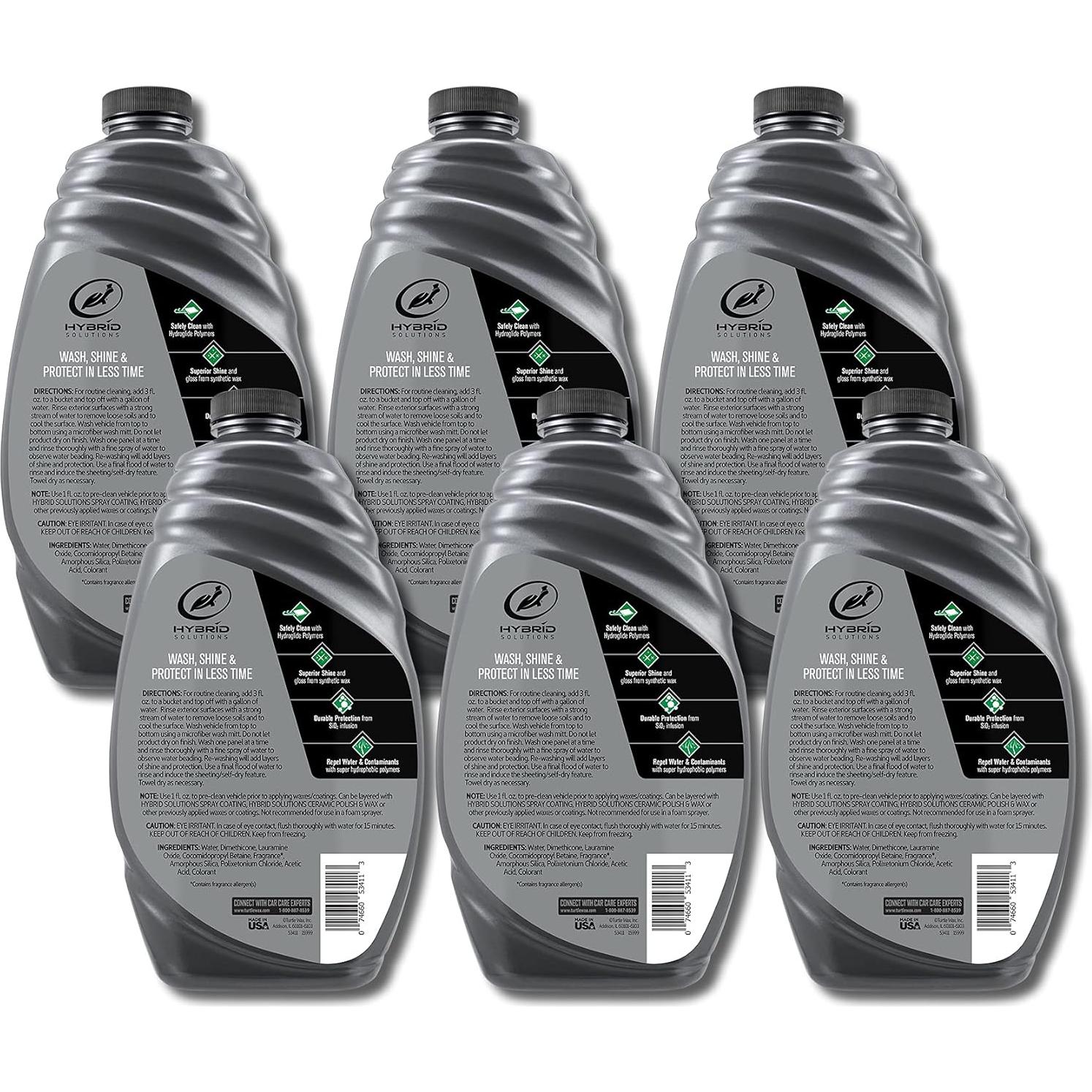 Turtle Wax 53411-6PK Lavado y Cera Cerámica 1.42L (Paquete de 6)