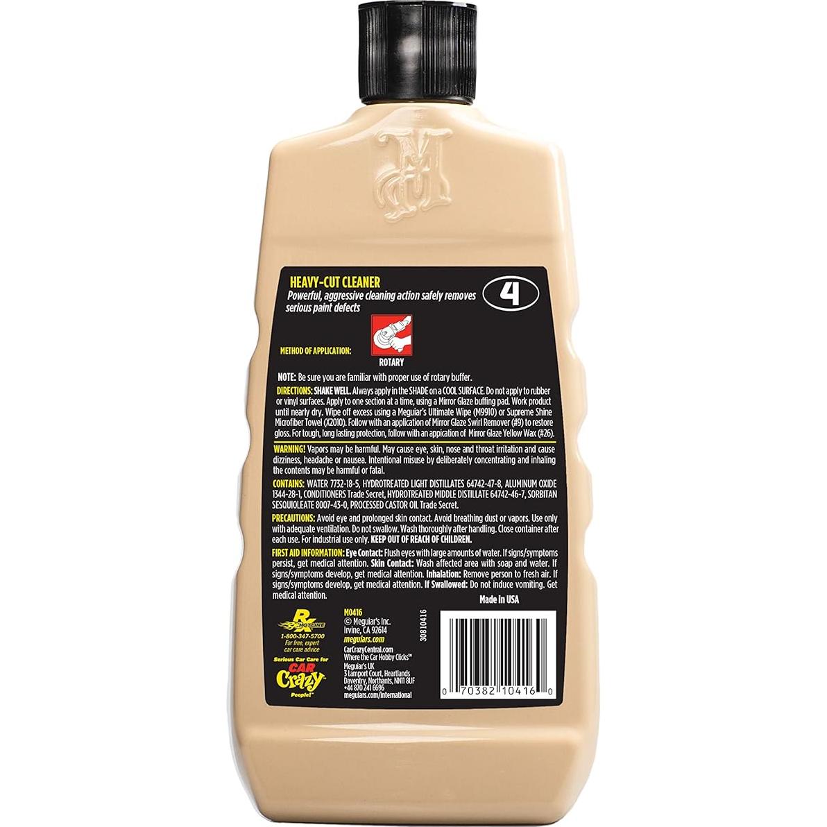 Limpiador de Corte Pesado Meguiar's M0416 - 0.45 kg para Pintura