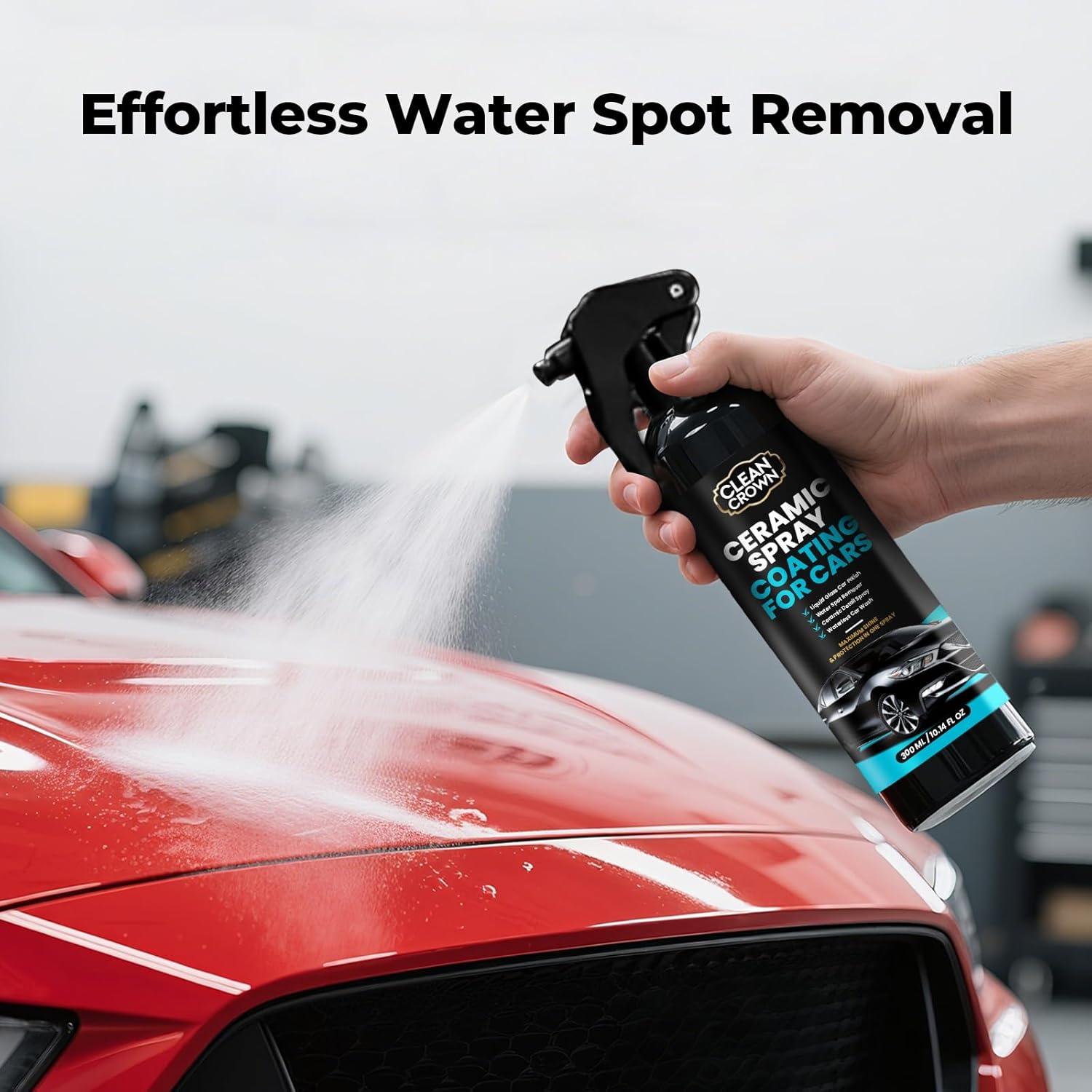 Recubrimiento Cerámico en Spray CleanCrown 300ml - Pulidor y Lavado Sin Agua