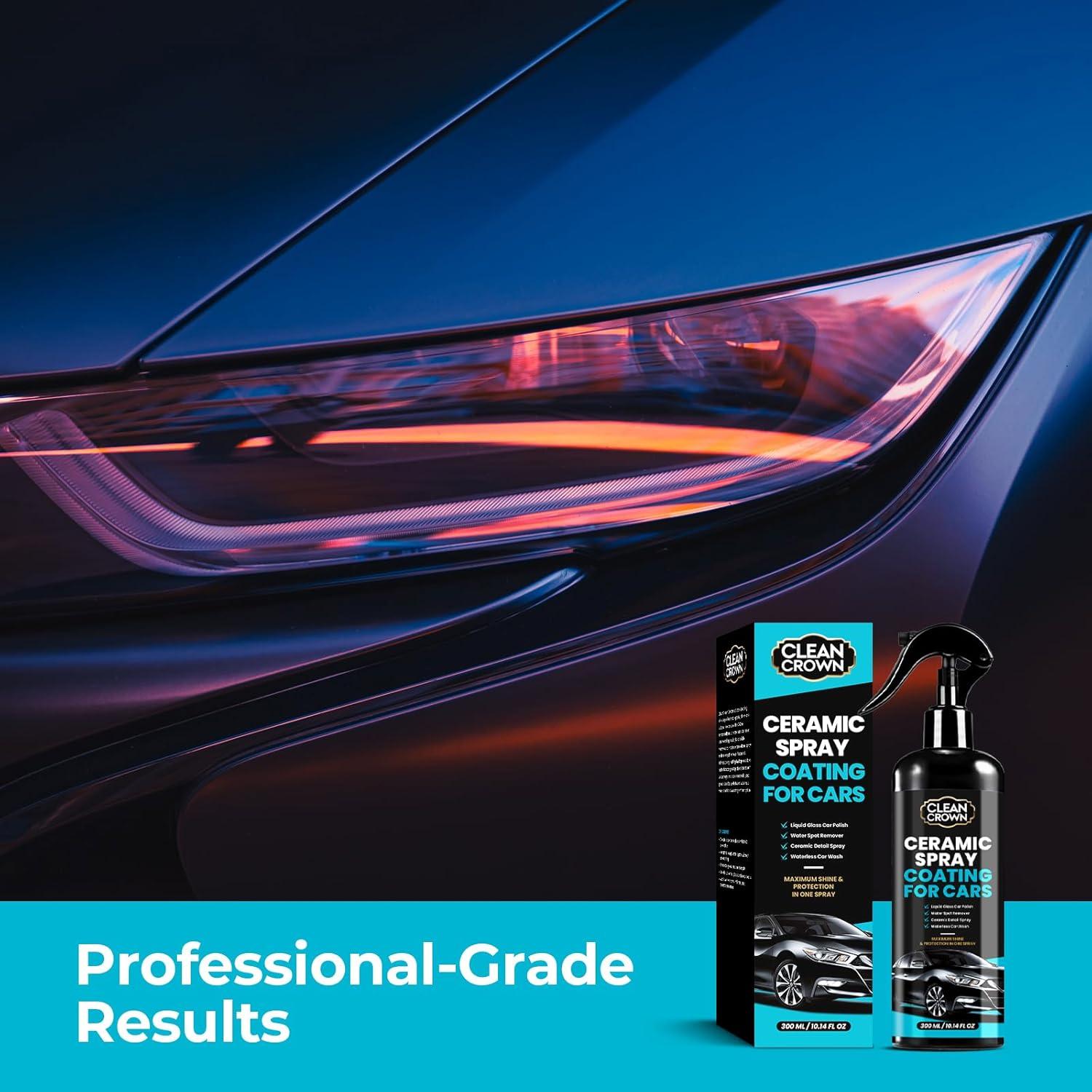 Recubrimiento Cerámico en Spray CleanCrown 300ml - Pulidor y Lavado Sin Agua