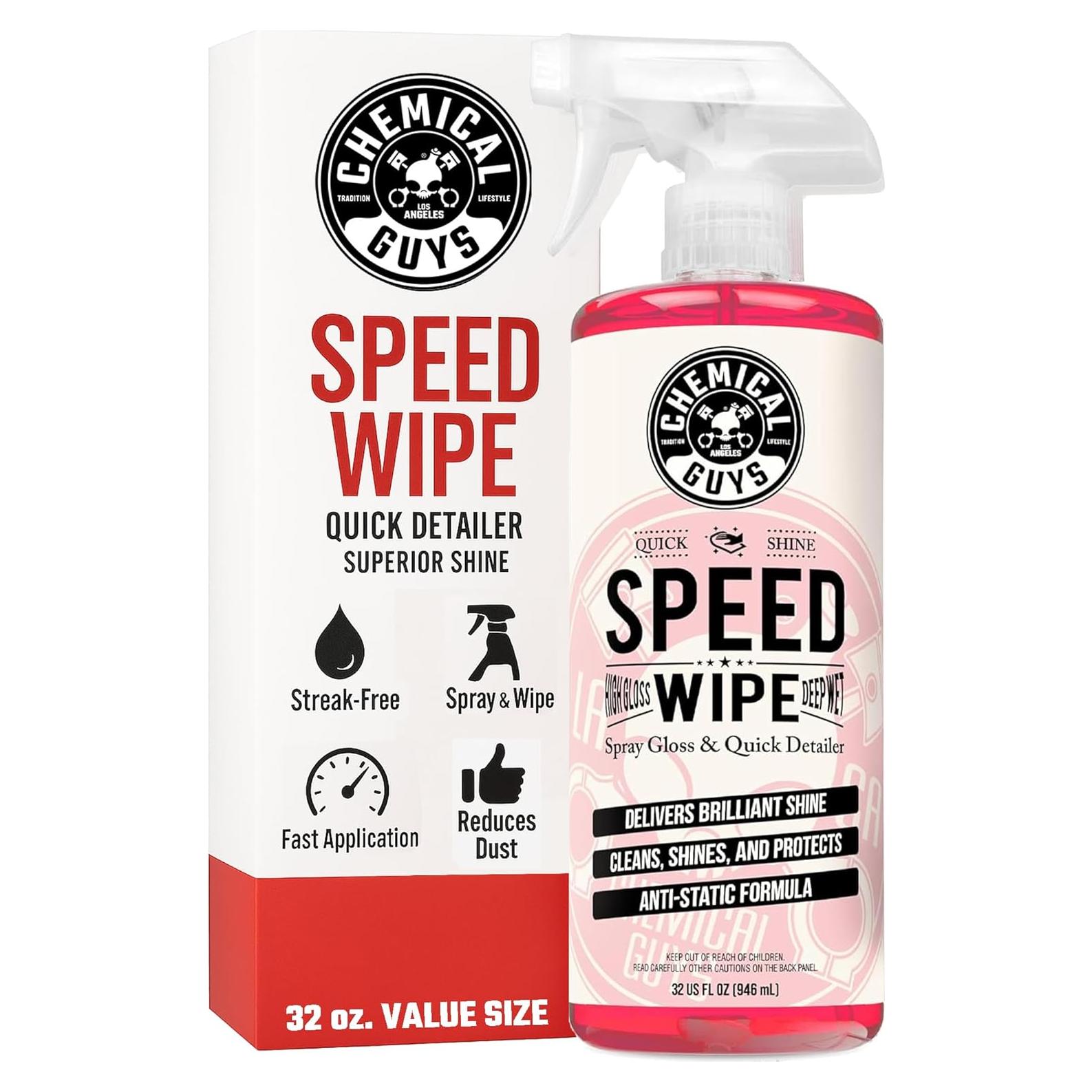 Chemical Guys Speed Wipe 946 ml Detallador Rápido Antiestático