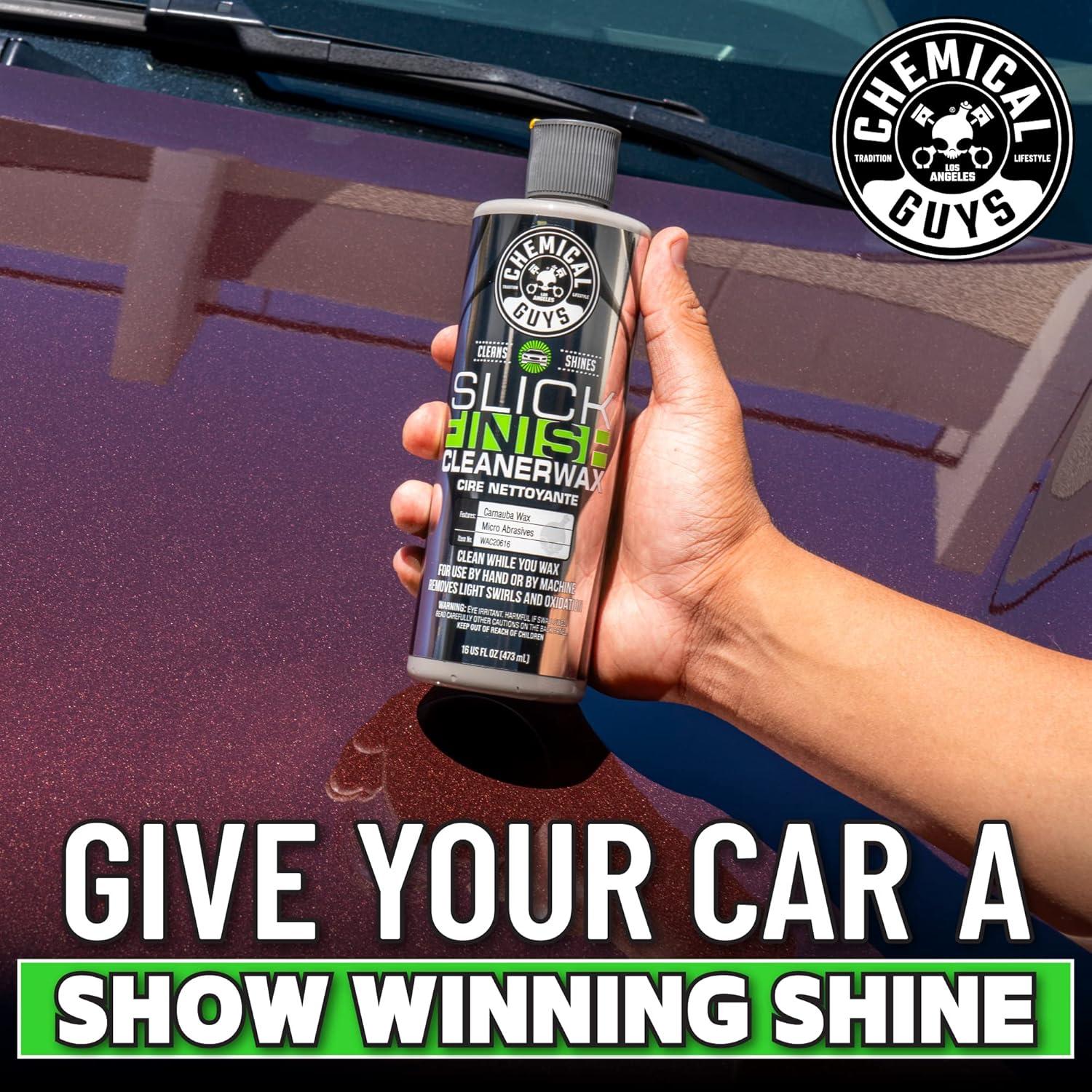 Cera Limpiadora Slick Finish Chemical Guys 450ml - Brillo y Protección