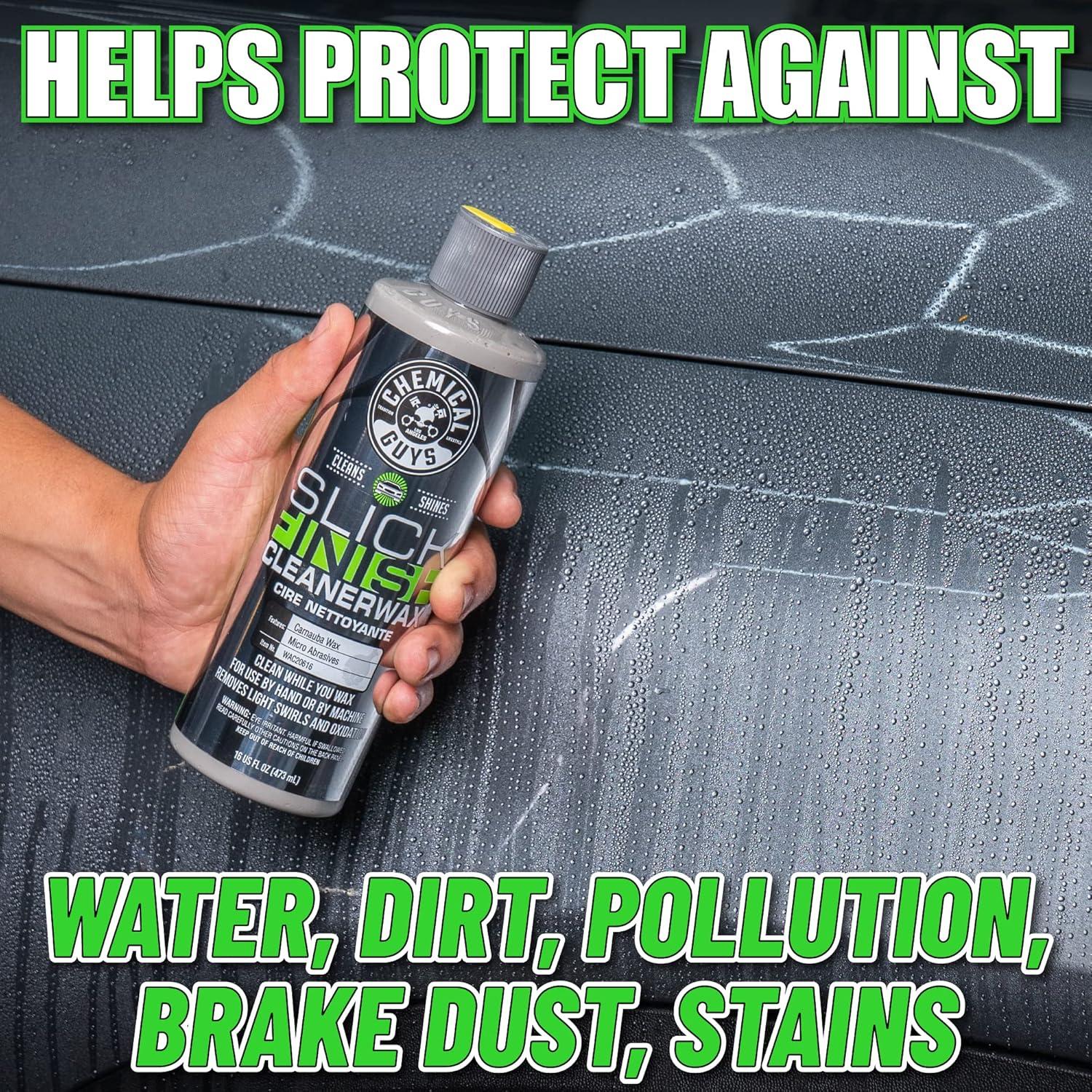 Cera Limpiadora Slick Finish Chemical Guys 450ml - Brillo y Protección