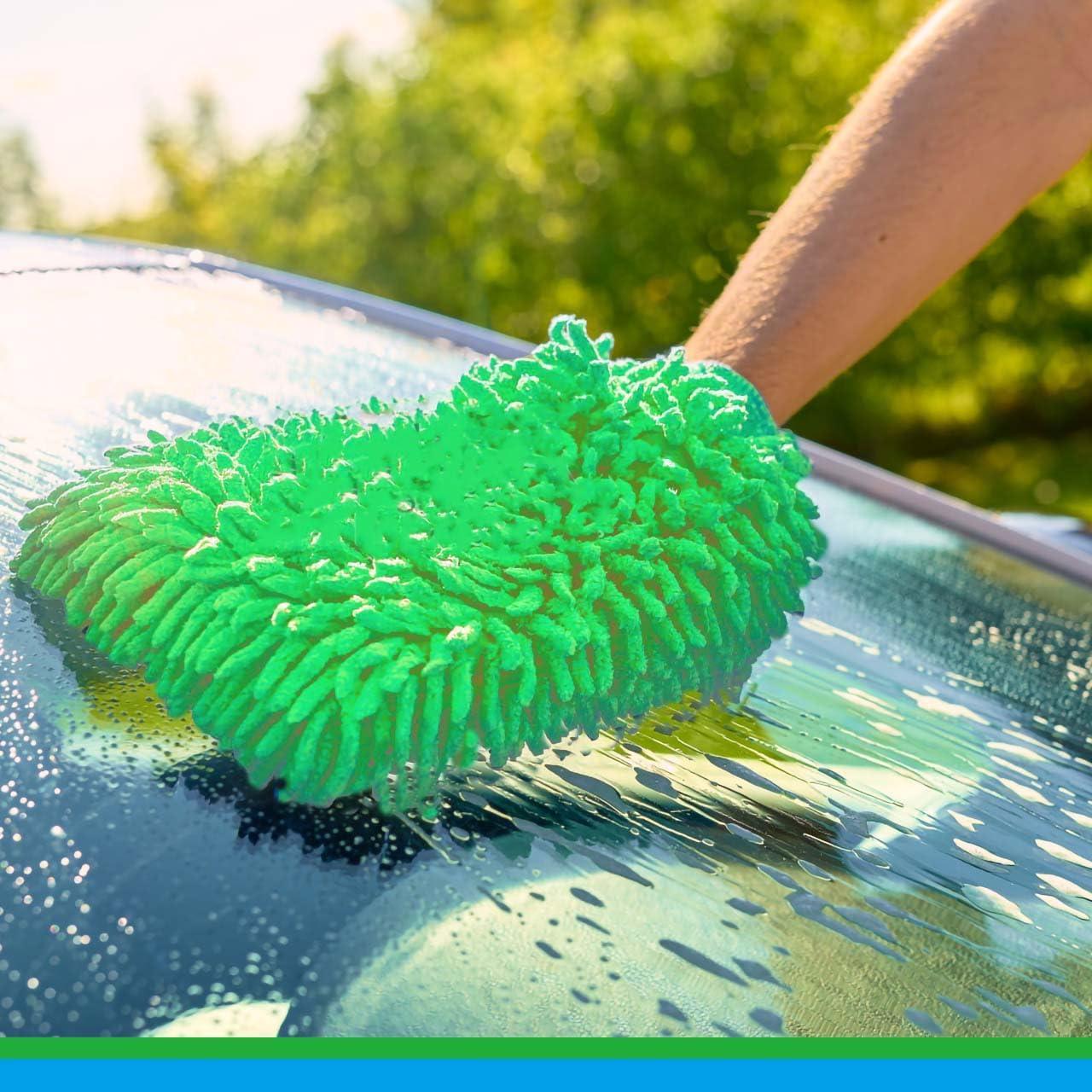 Guantes de Lavado de Autos HeGangLy Microfibra 2 Piezas Sin Rayones