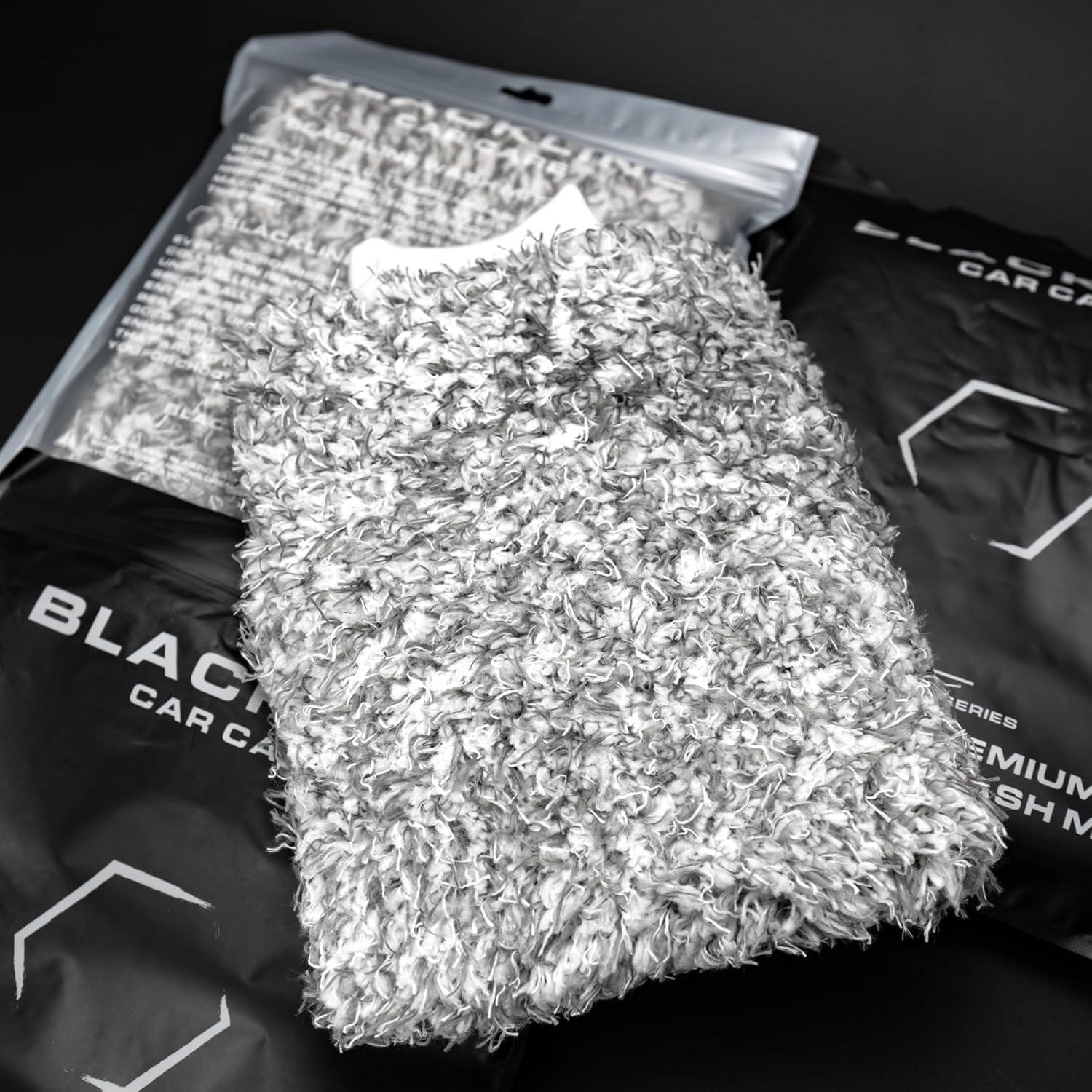 Mitón de Lavado Blackline Microfibra 23x28cm - Sin Rayones