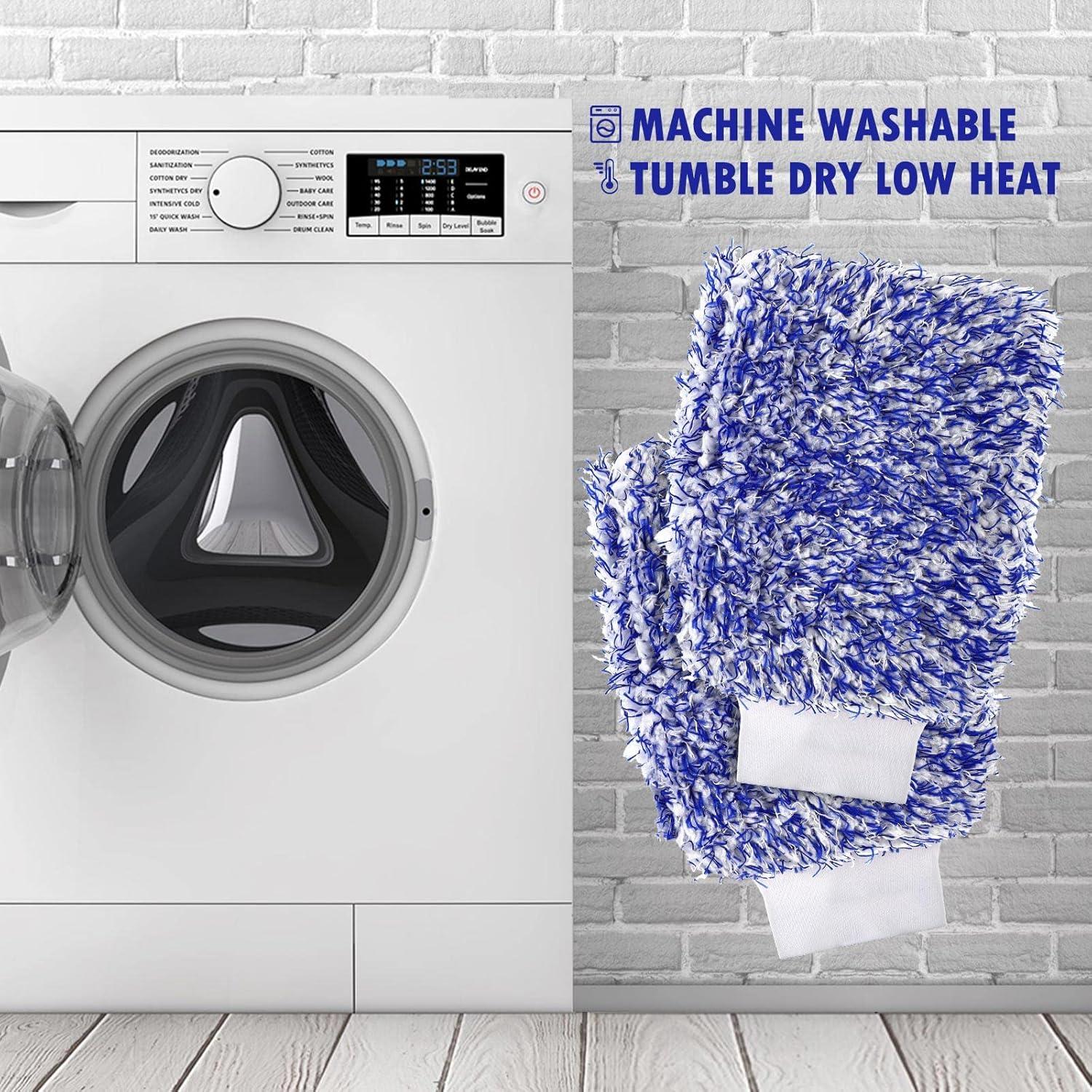 Guantes de Microfibra Tallew 5 Pcs para Lavado de Autos 18x28cm