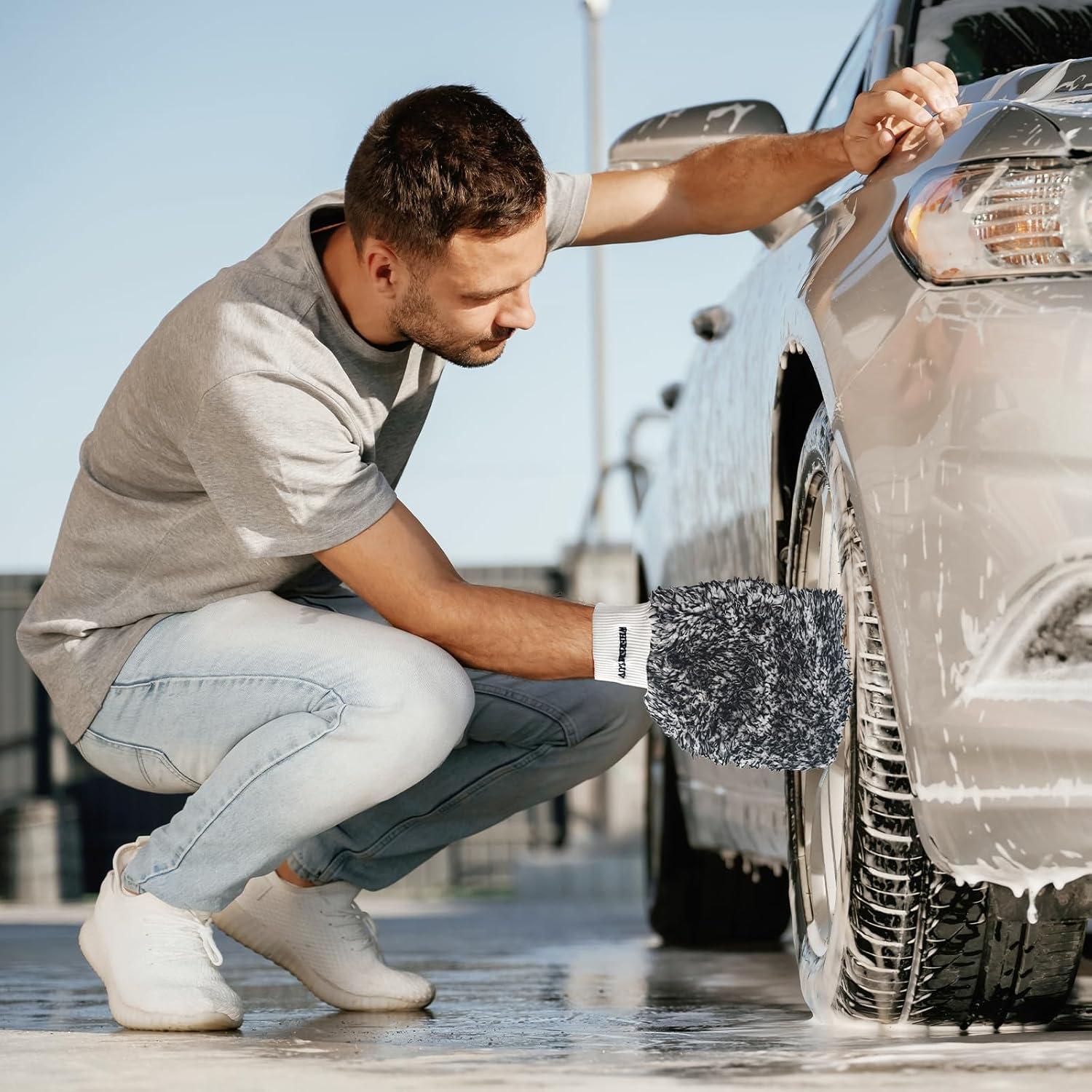 Mitón de Lavado de Microfibra WHEREMYLUV - Paquete de 2