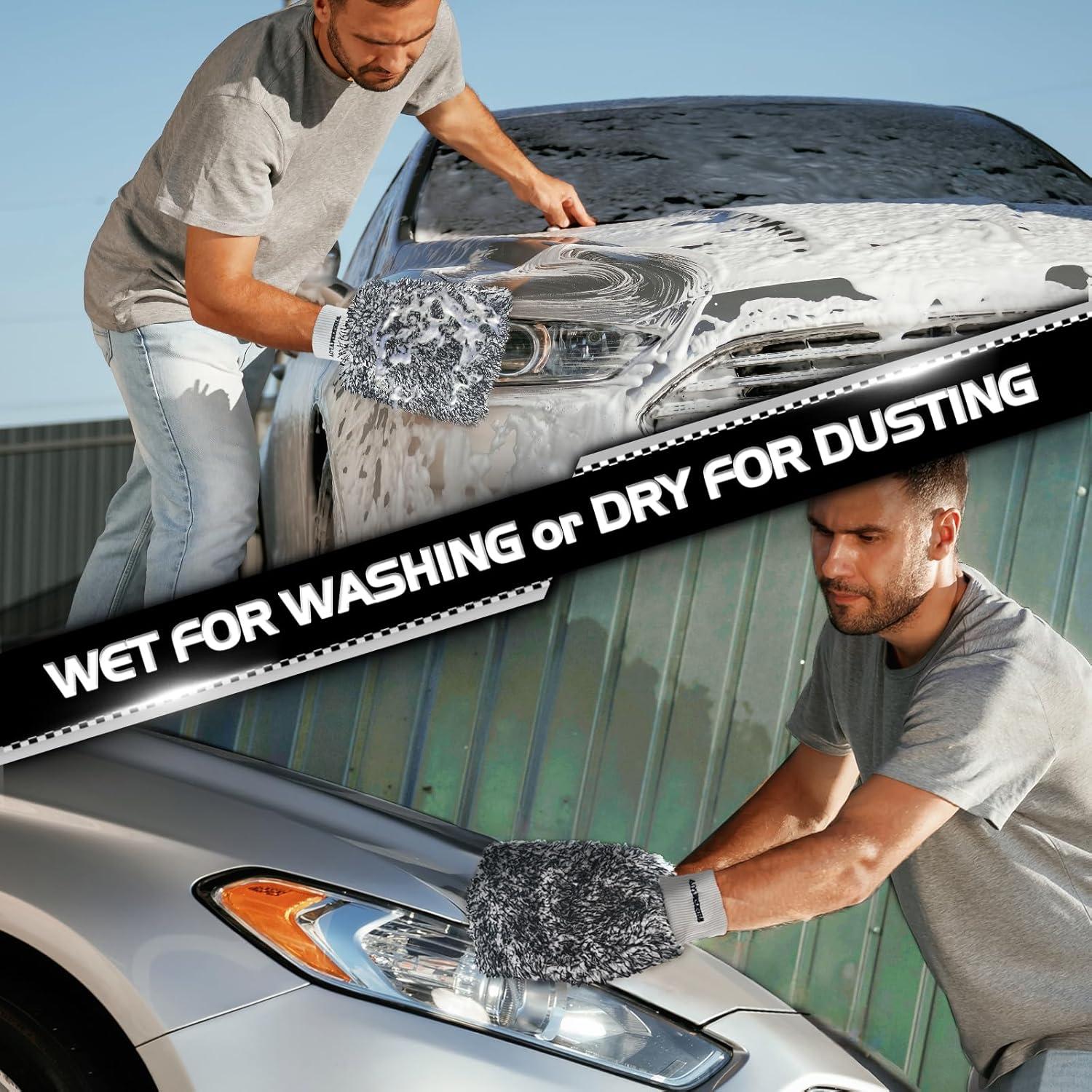 Mitón de Lavado de Microfibra WHEREMYLUV - Paquete de 2