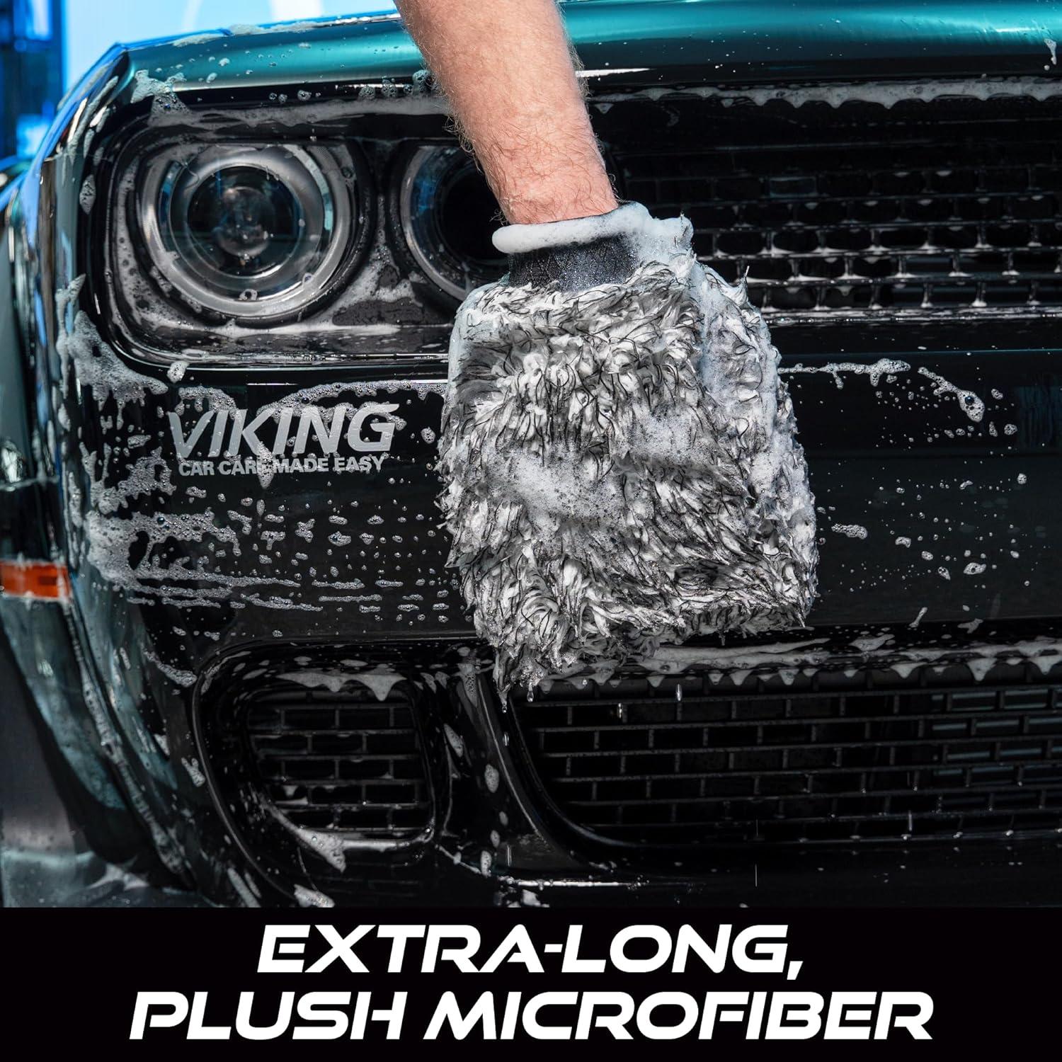 Mitón de Lavado VIKING Microfibra Premium 25.4x20.3 cm 2 Pzas
