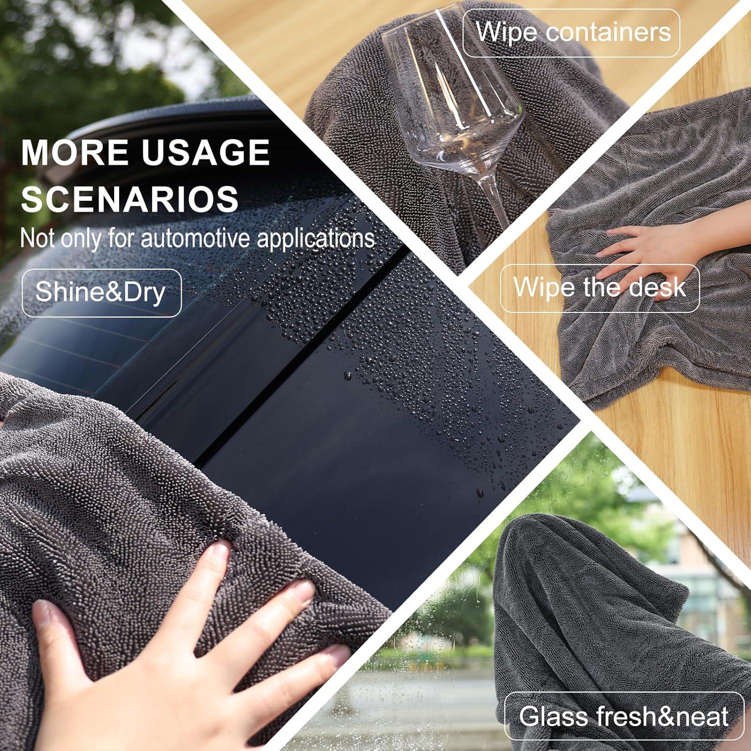 Paquete de 2 Toallas de Secado XL Singrune 1300GSM Microfibra