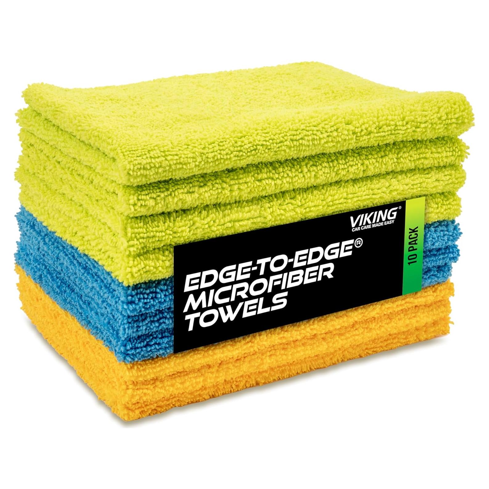 Paquete de 10 Toallas de Microfibra VIKING 30x40 cm Multiusos