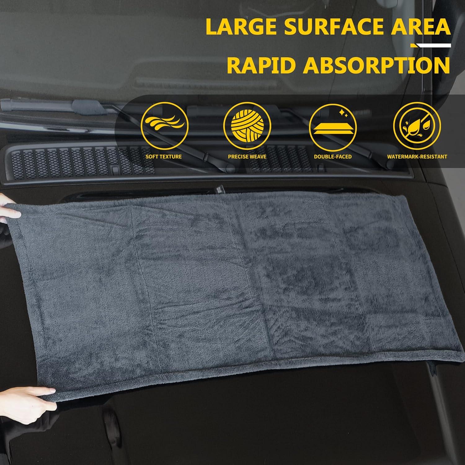 Paquete de 2 Toallas de Secado para Autos IFWIND 121.92x60.96cm