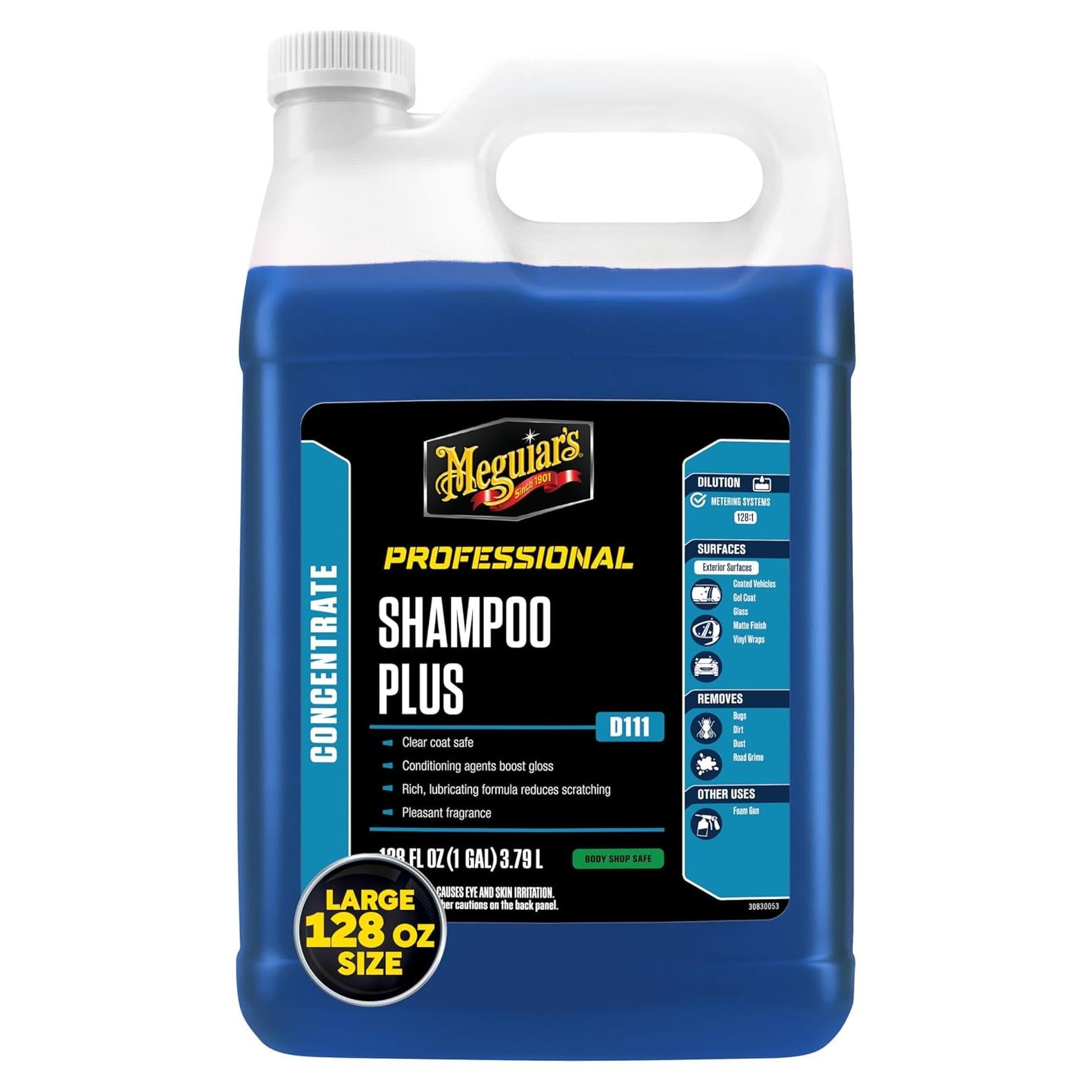 Shampoo Plus Meguiar's 3.78L - Jabón Lavado Autos Espumoso