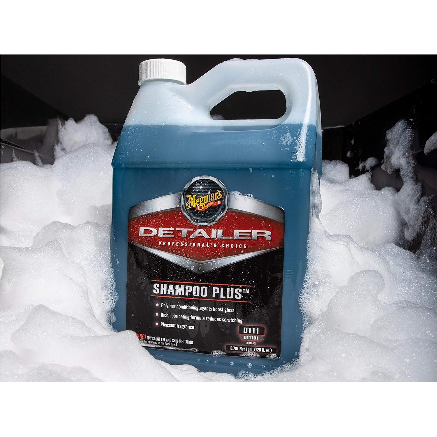 Shampoo Plus Meguiar's 3.78L - Jabón Lavado Autos Espumoso