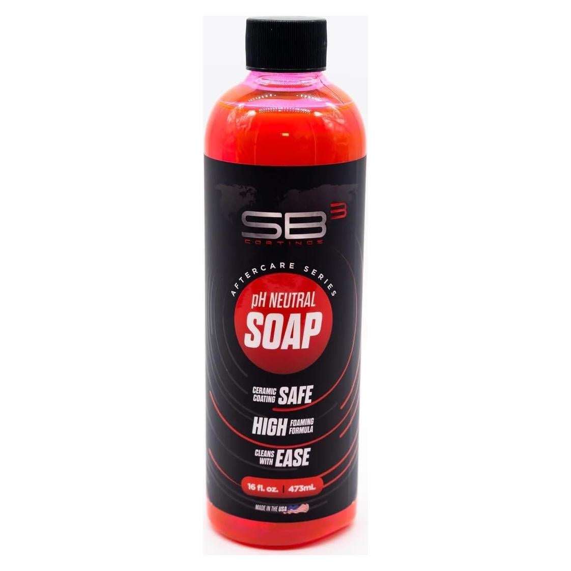 Jabón para Autos SB3 473ml - Fórmula Balanceada pH y Gel Concentrado