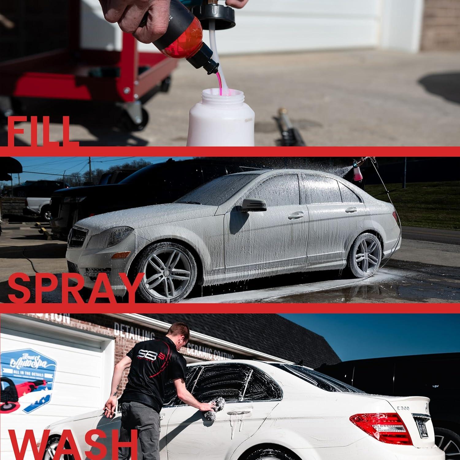 Jabón para Autos SB3 473ml - Fórmula Balanceada pH y Gel Concentrado