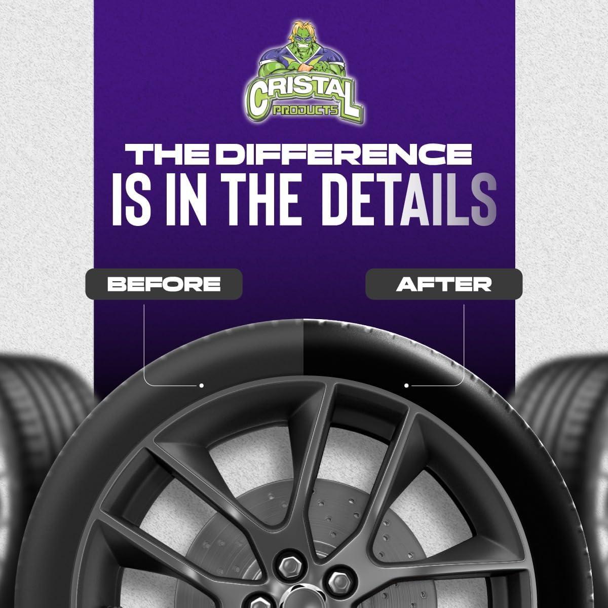 Spray Brillo de Neumáticos Cristal Products 1.44kg Acabado Húmedo