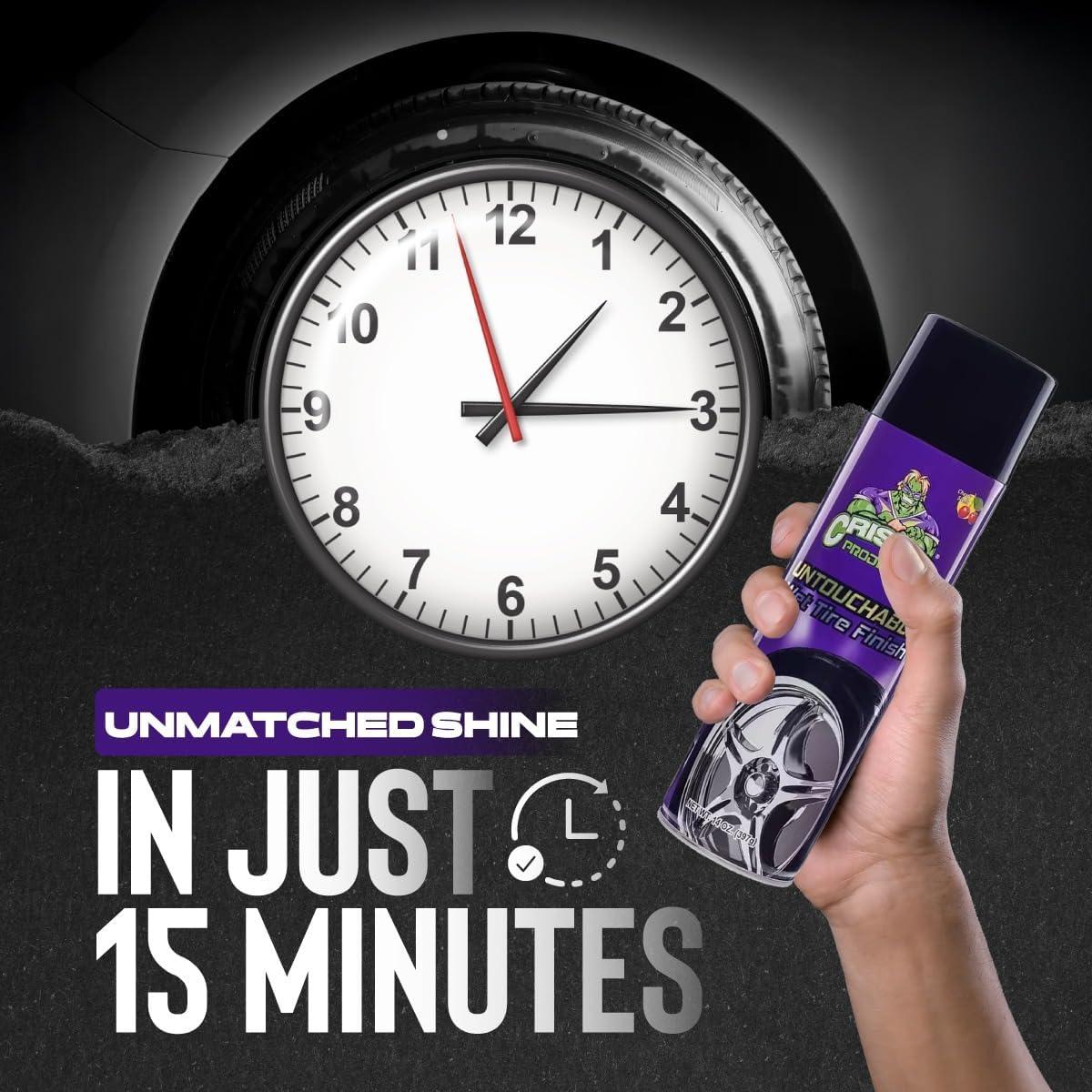 Spray Brillo de Neumáticos Cristal Products 1.44kg Acabado Húmedo