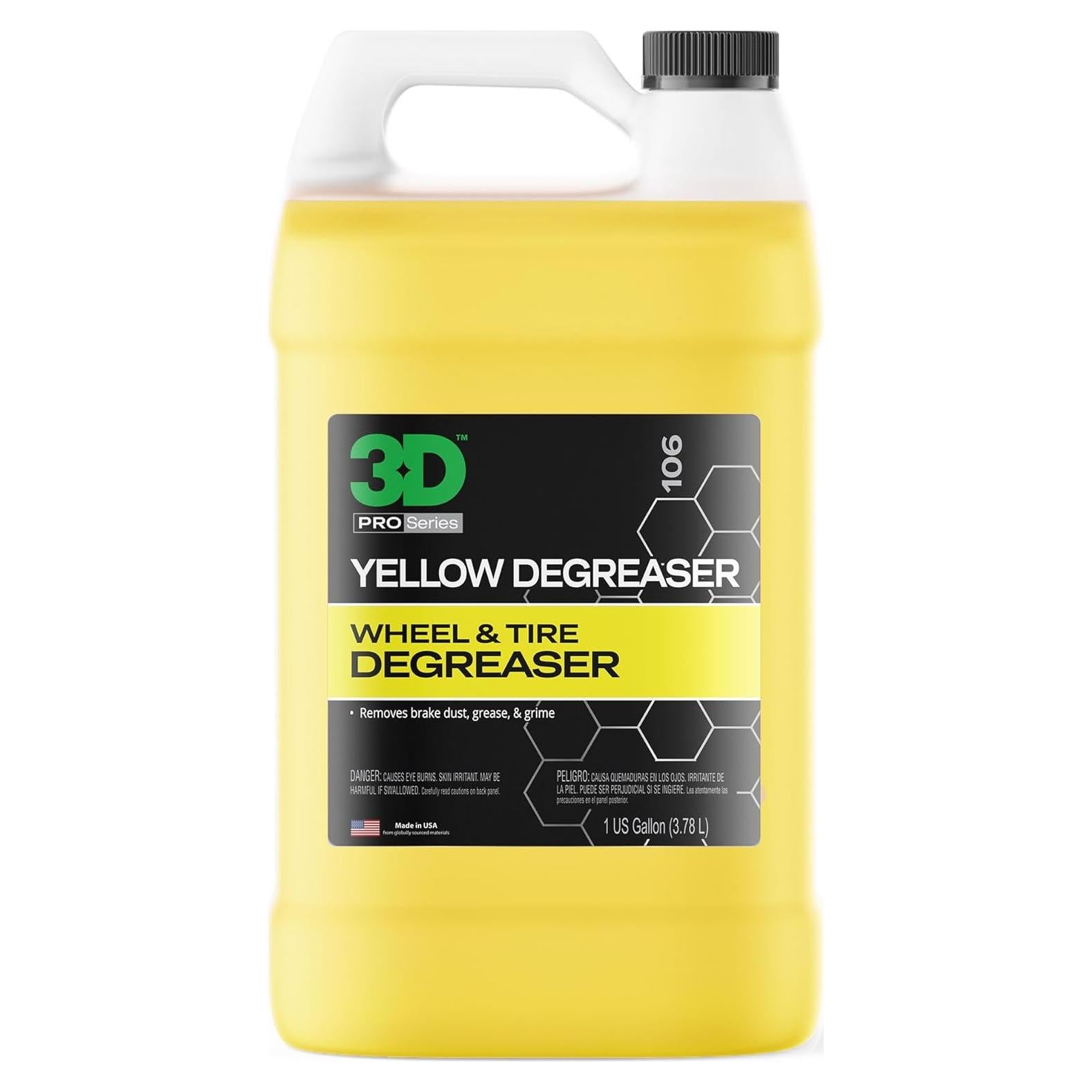 Desengrasante Amarillo 3D - Limpiador de Ruedas y Neumáticos 3.63 kg