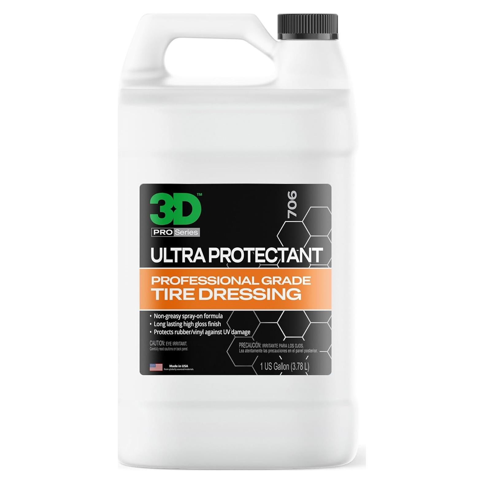 3D Ultra Protectant Spray 1 Galón - Brillo y Protección UV