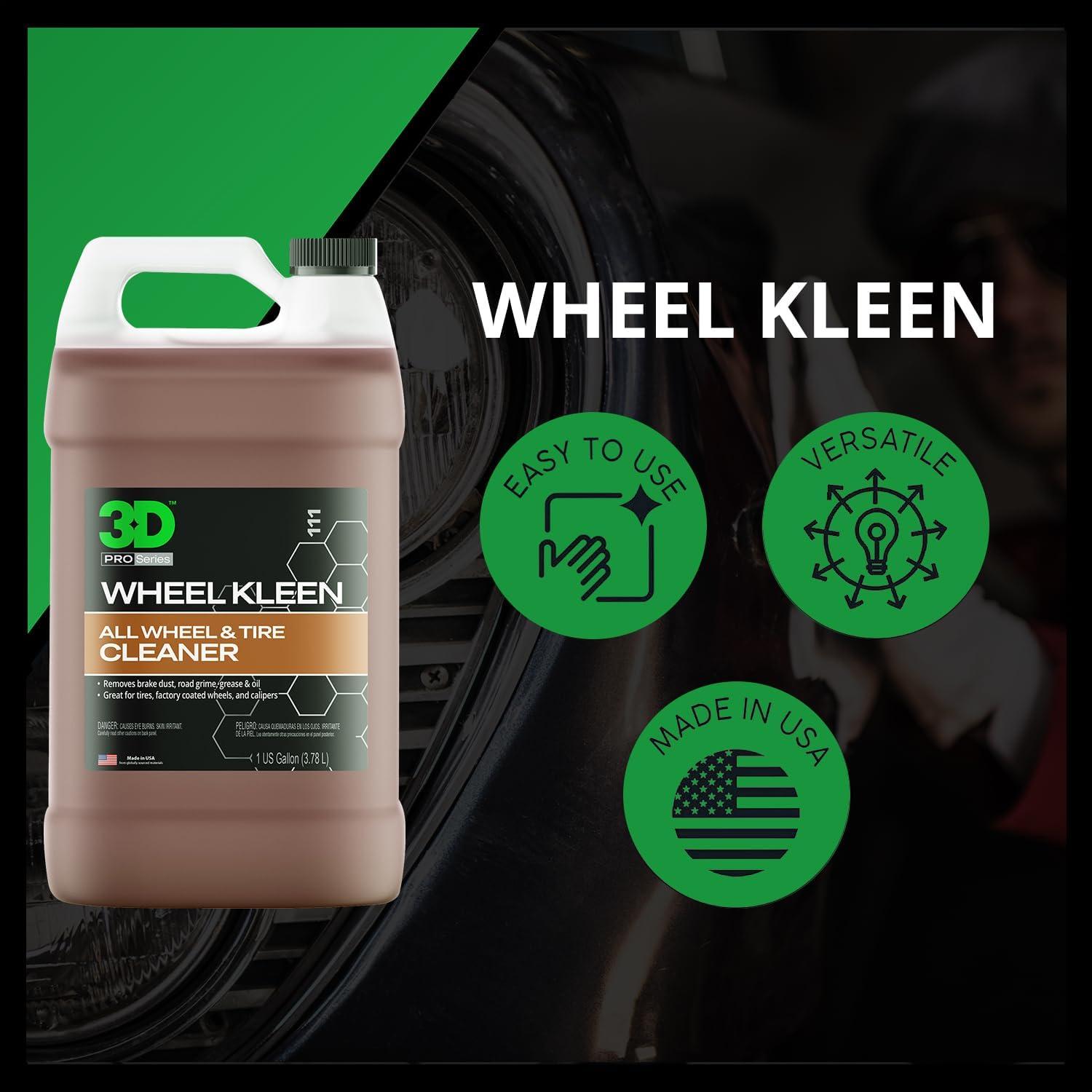 Limpiador de Ruedas y Neumáticos 3D Wheel Kleen 1L