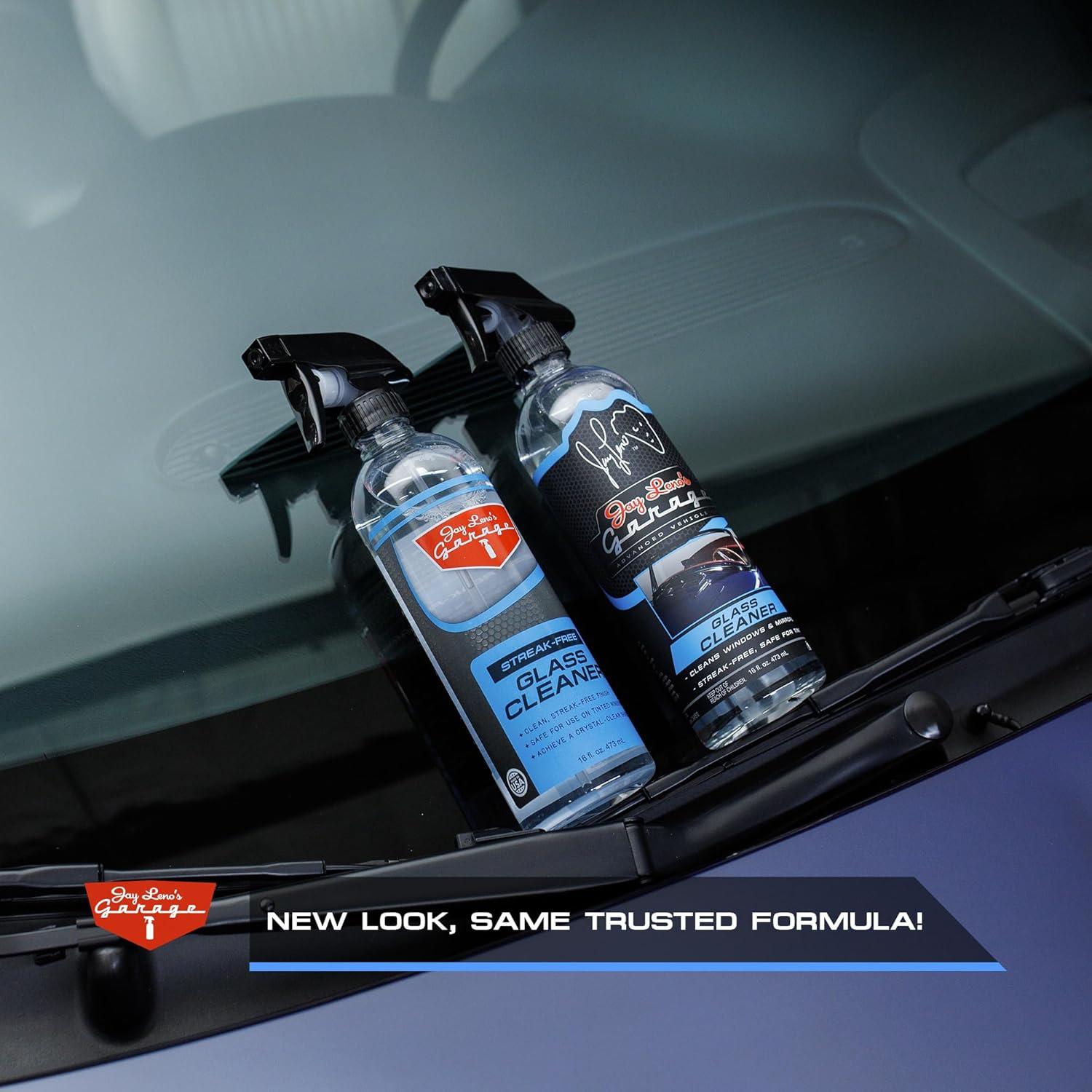 Limpiador de Cristales Jay Leno 16 oz - Sin Rayas para Autos