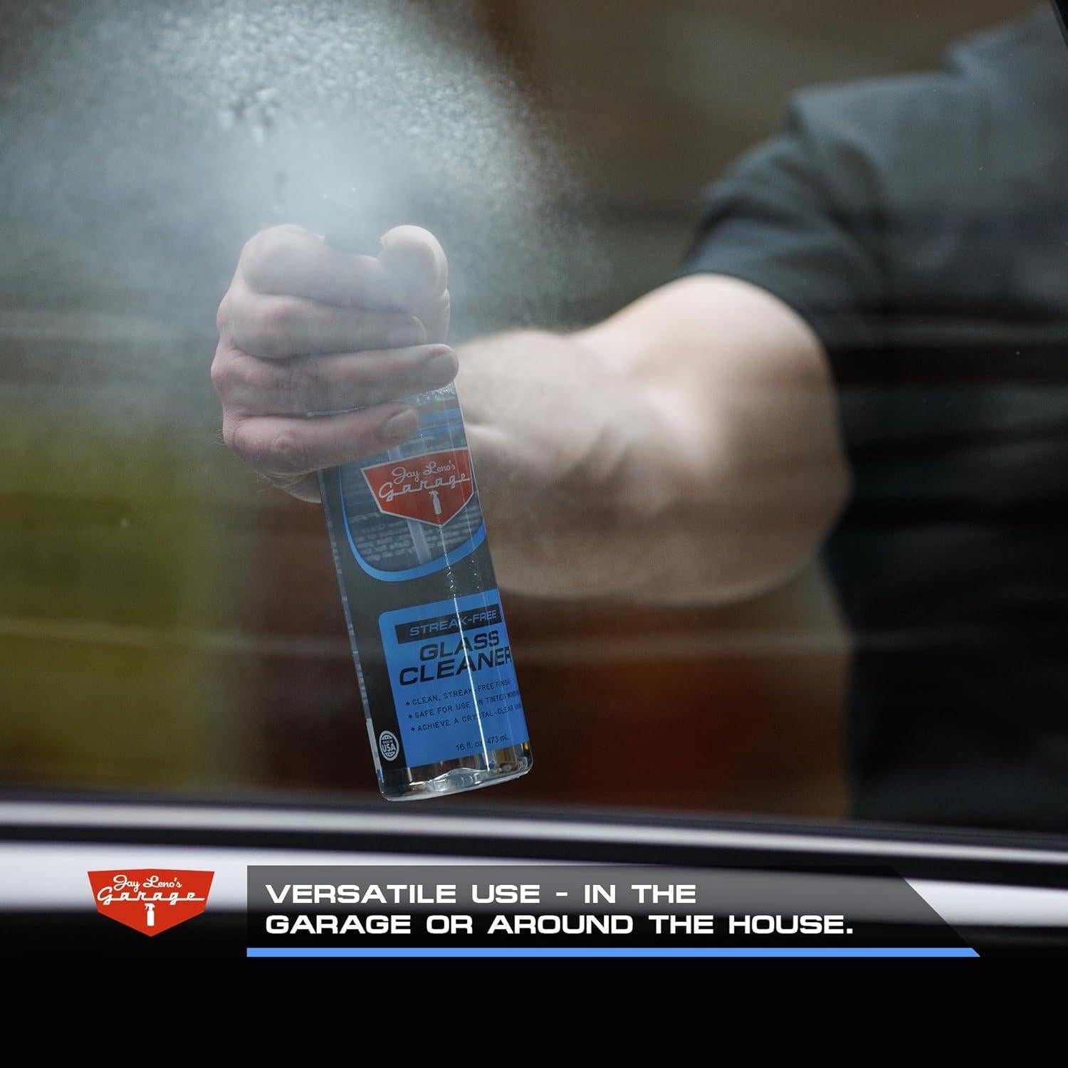 Limpiador de Cristales Jay Leno 16 oz - Sin Rayas para Autos