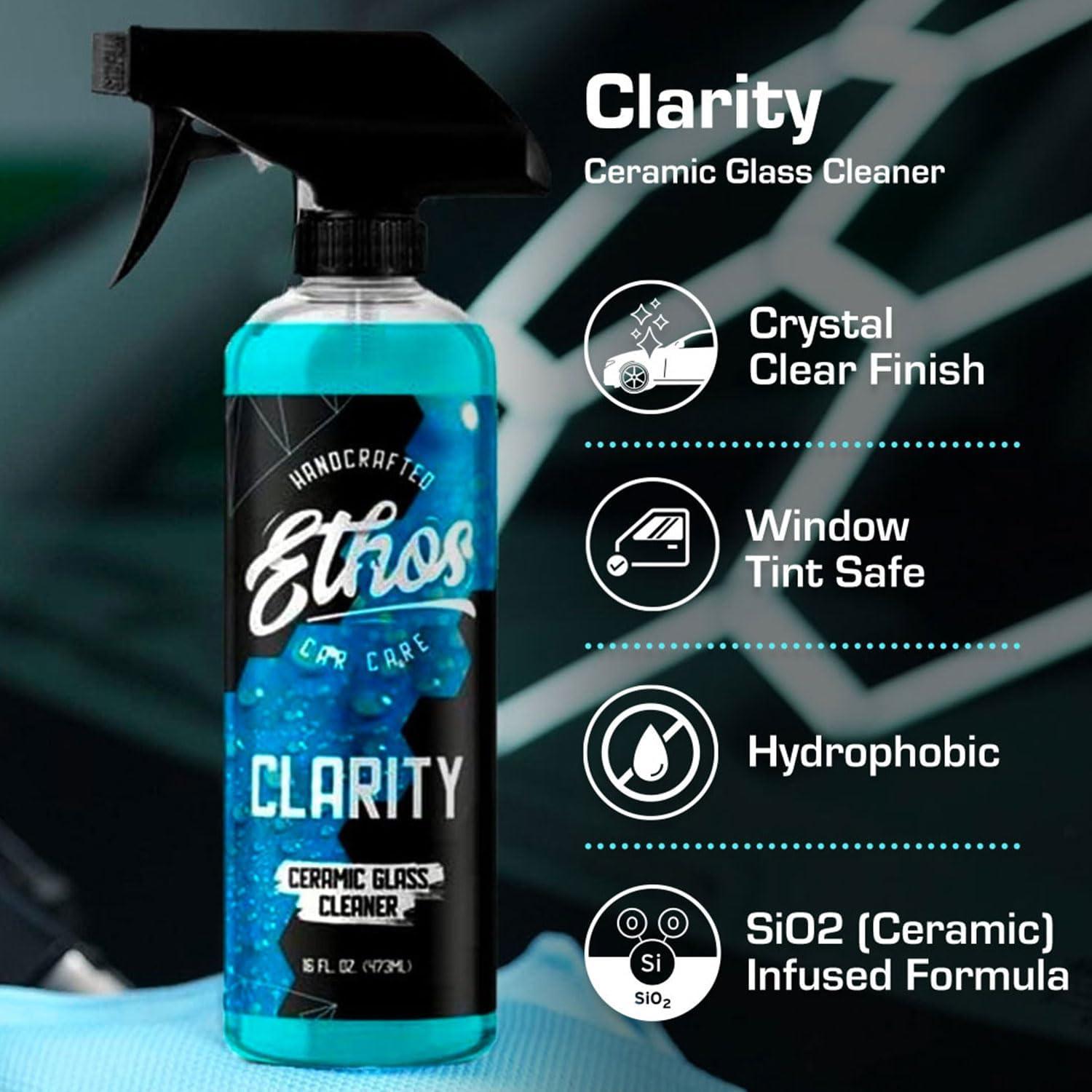Limpiador de Vidrio Cerámico Ethos Clarity V2 473 ml - Repelente de Agua