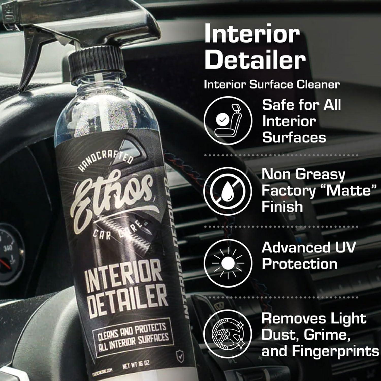 Spray Detallador Interior Ethos 473 ml - Limpiador Auto UV