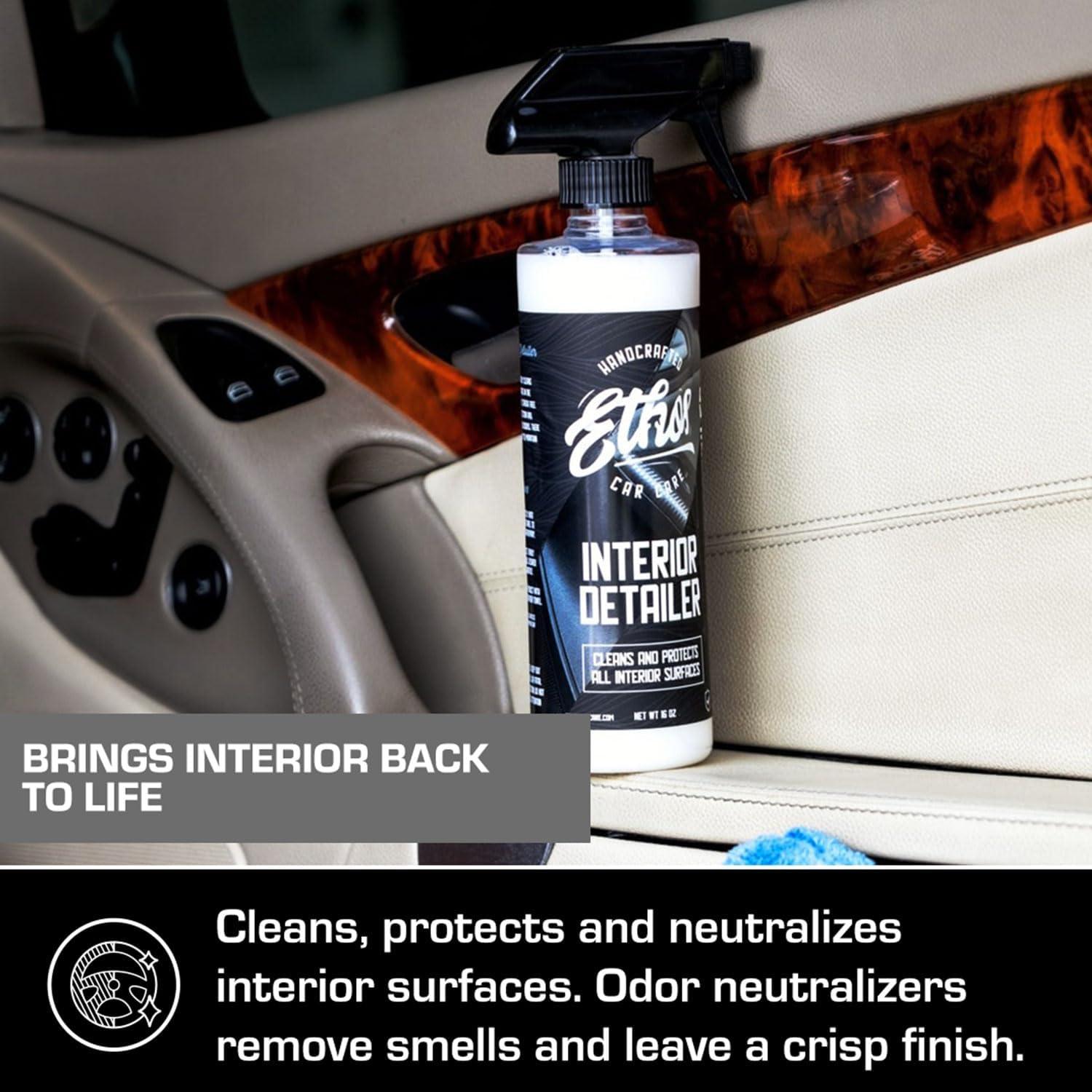 Spray Detallador Interior Ethos 473 ml - Limpiador Auto UV