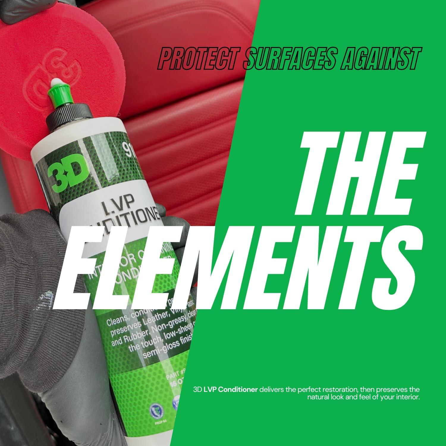 Acondicionador 3D para Cuero, Vinilo y Plástico 16 oz