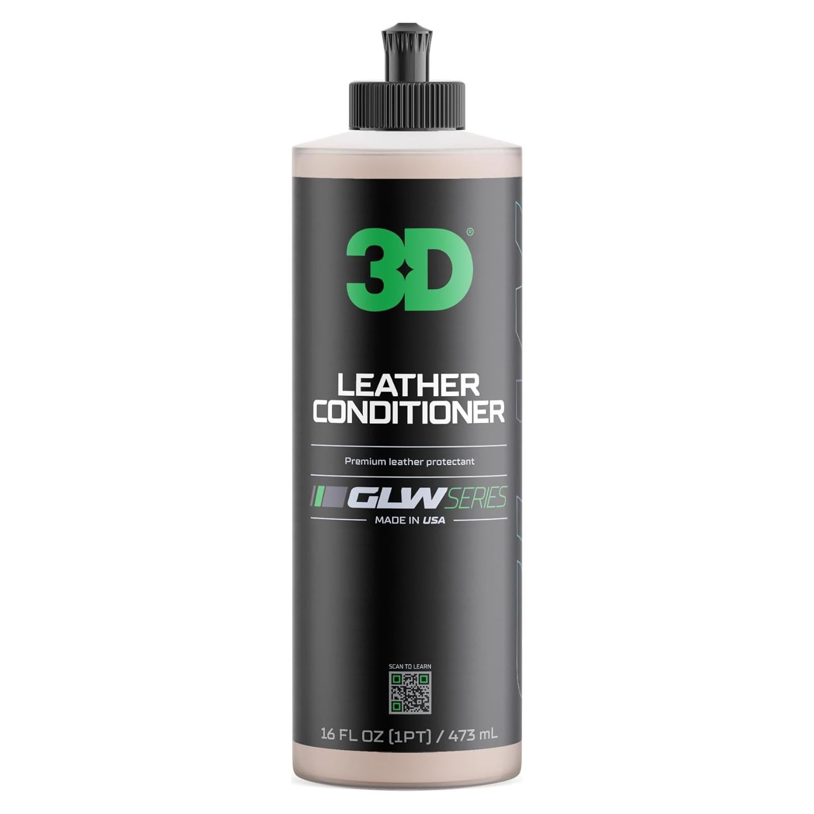 Acondicionador de Cuero 3D GLW 473 ml | Protección UV y Restauración