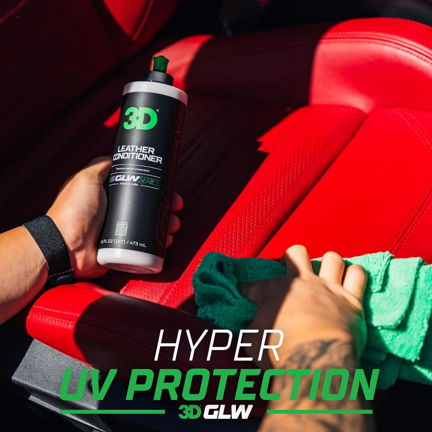 Acondicionador de Cuero 3D GLW 473 ml | Protección UV y Restauración